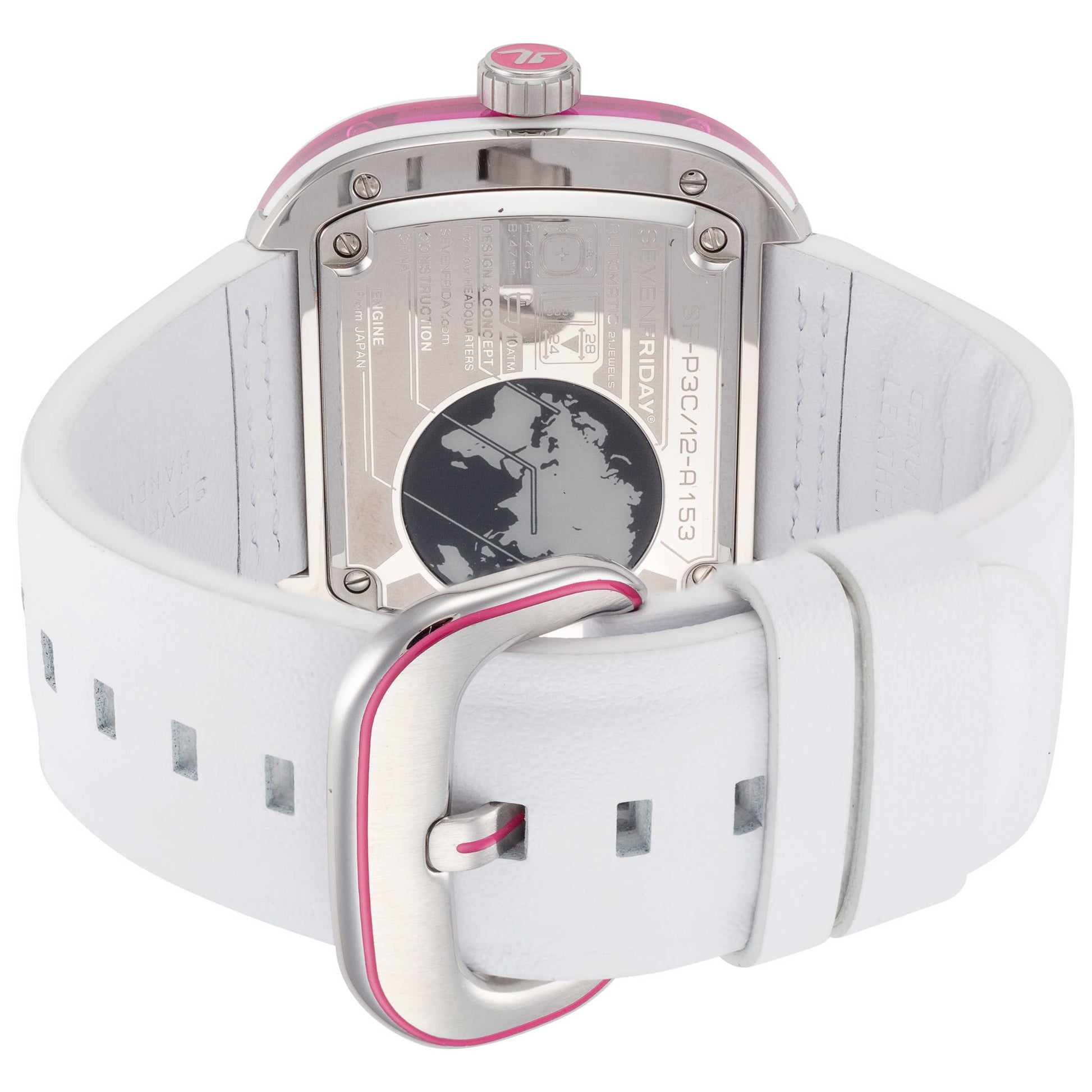 Back view of Sevenfriday Beach Club Men's Automatic Watch P3C-12
