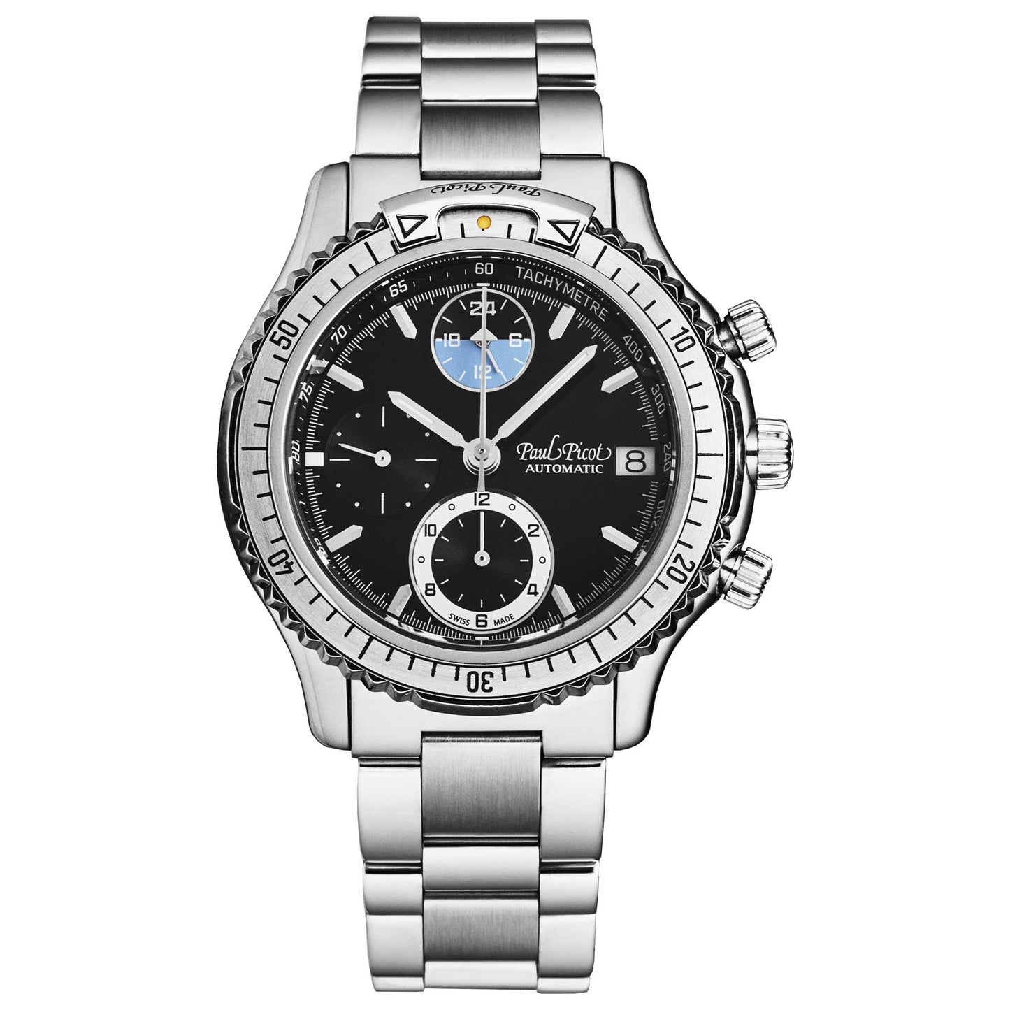 Front view of Paul Picot U-Boot Men's Automatic Watch P7001.A21.222