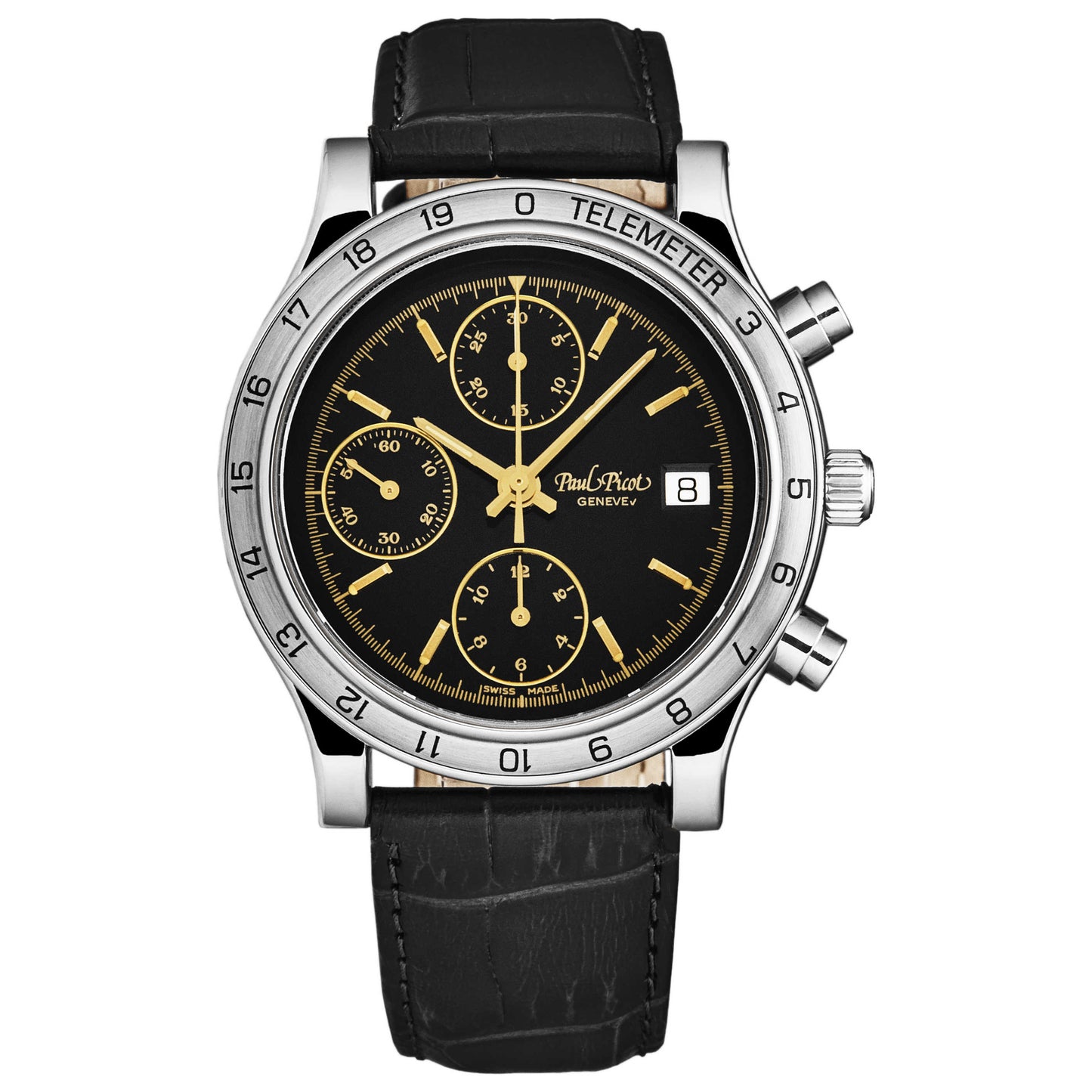 Front view of Paul Picot Telemeter Men's Automatic Watch P7004A20.332