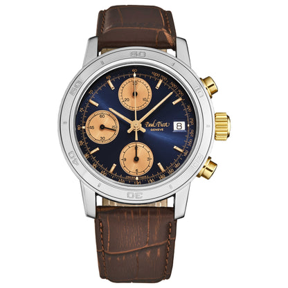 Front view of Paul Picot Chronosport Men's Automatic Watch P7033.20.354