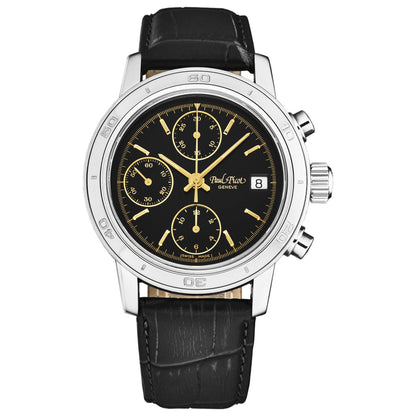 Front view of Paul Picot Chronosport Men's Automatic Watch P7034.20.334