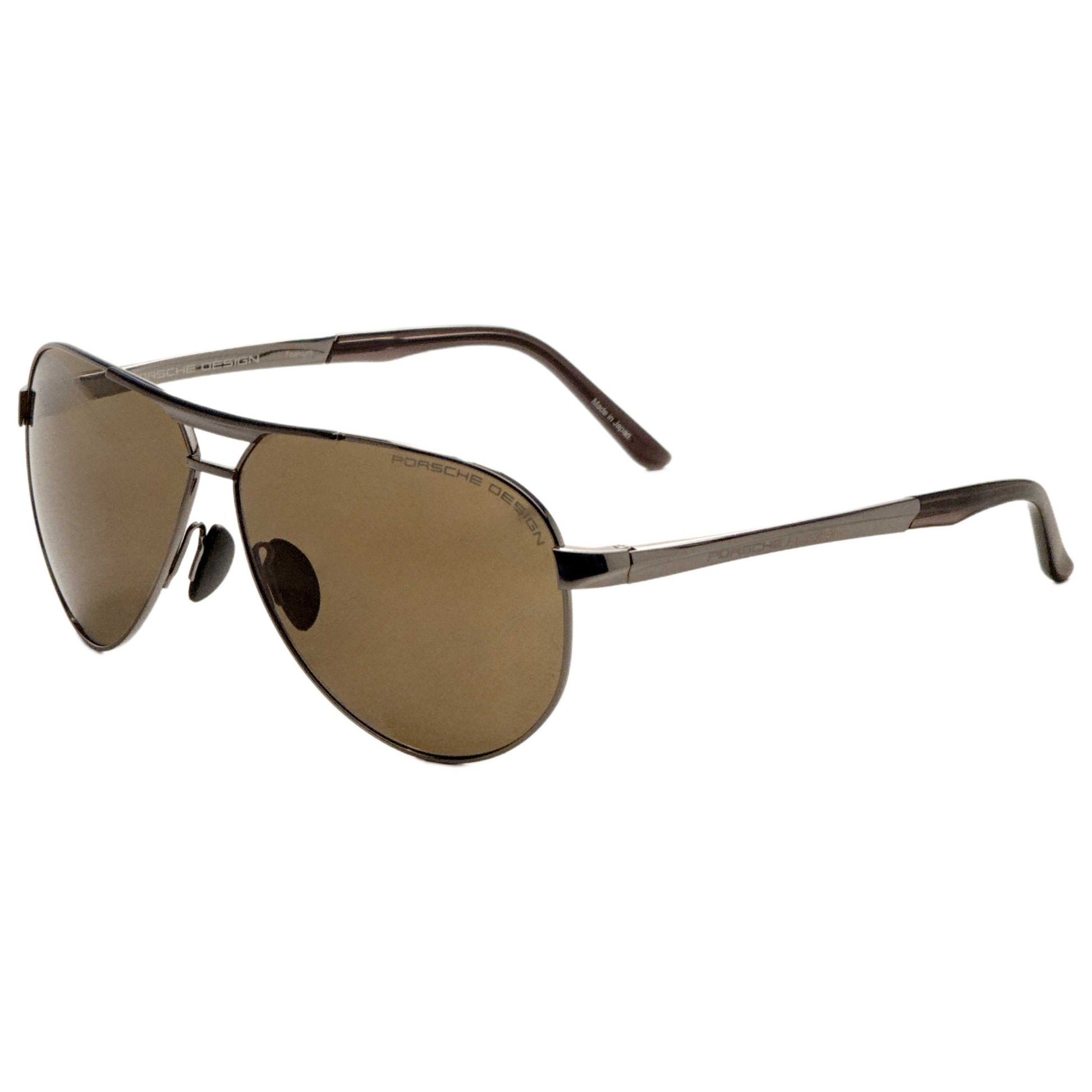 Front view of Porsche Design Men's Sunglasses P8649-62D