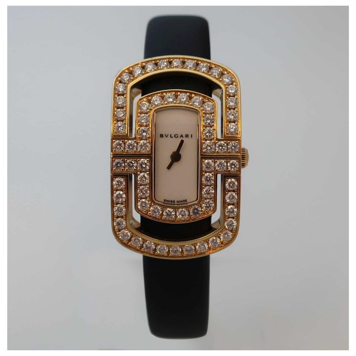 Front view of Bulgari Parentesi Women's Swiss Quartz (Battery-Powered) Watch PA35WD2GL-SDV