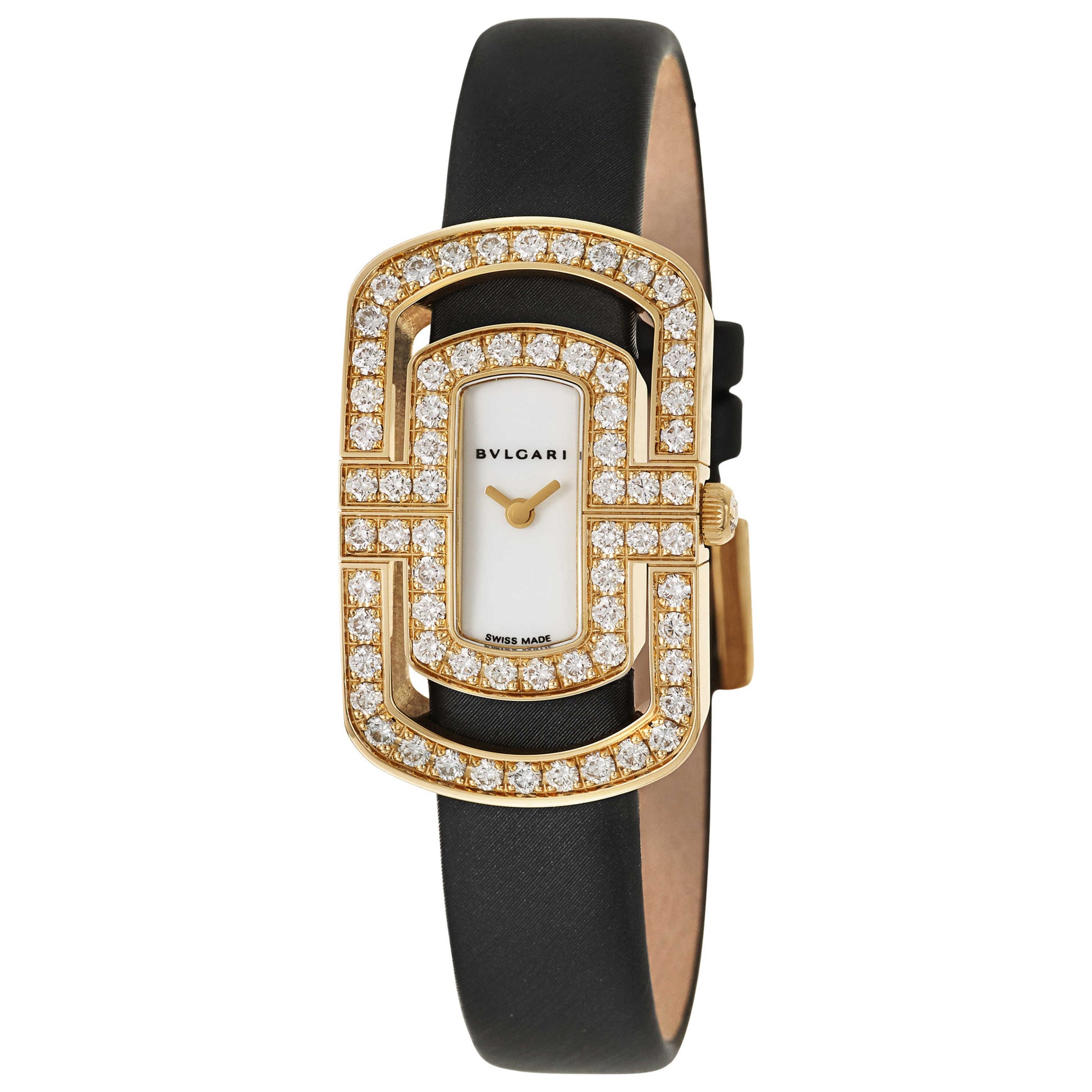 Front view of Bulgari Parentesi Women's Swiss Quartz (Battery-Powered) Watch PA35WD2GL