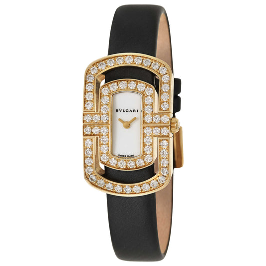 Front view of Bulgari Parentesi Women's Swiss Quartz (Battery-Powered) Watch PA35WD2GL