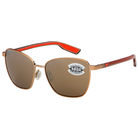 Front view of Costa del Mar Paloma Women's Sunglasses PAL-297-OSCGLP