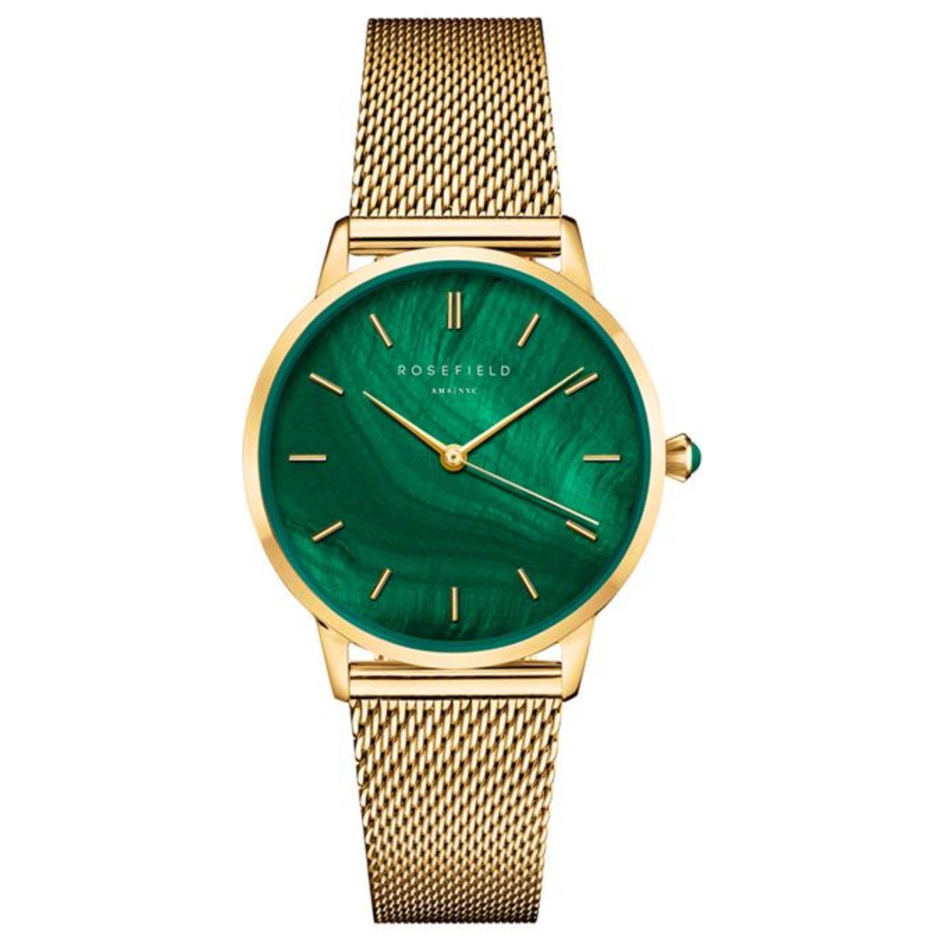 Front view of Rosefield Pearl Edit Women's Quartz Watch PEGMG-R10