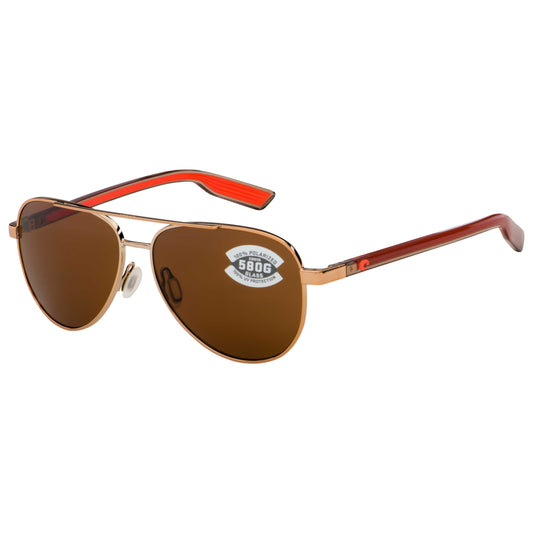 Front view of Costa del Mar Peli Women's Sunglasses PEL-290-OCGLP