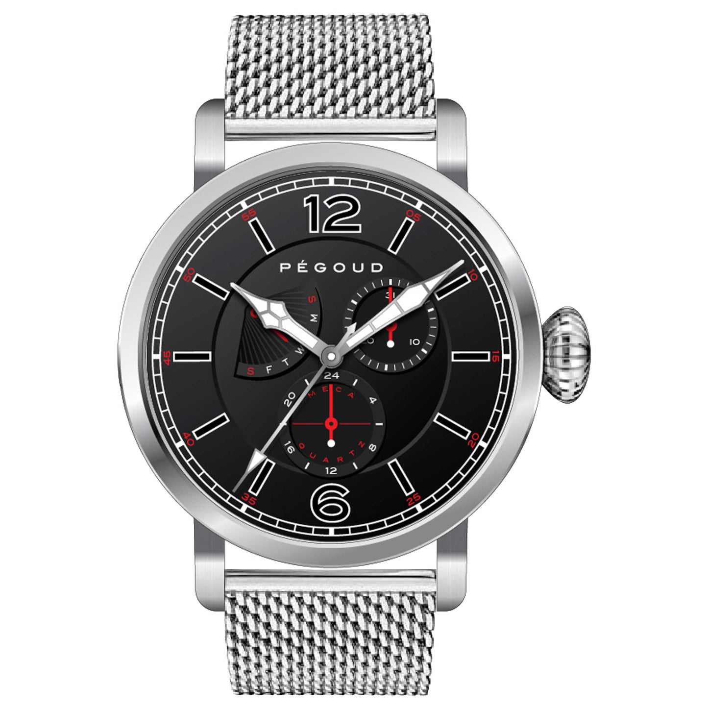 Front view of Pegoud Premiere Men's Quartz Watch PG-9006-11