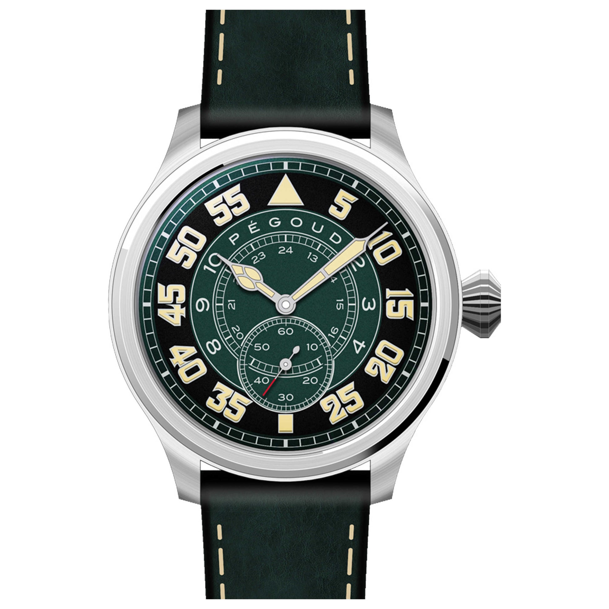 Front view of Pegoud Bravoure Men's Automatic Watch PG-9010-03