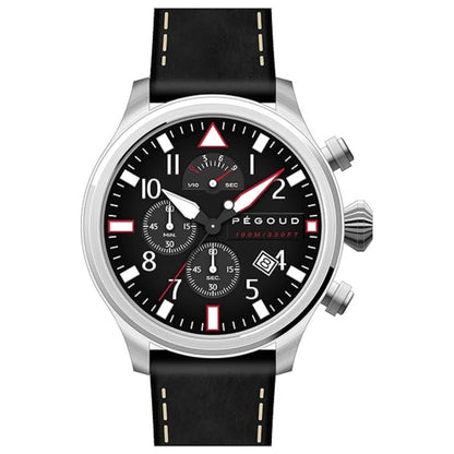 Front view of Pegoud Pilotage Men's Quartz Watch PG-9016-01