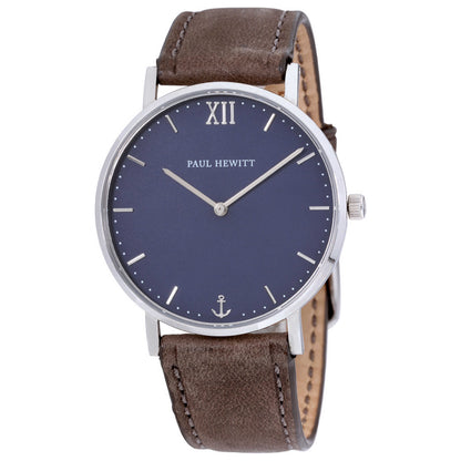 Front view of Paul Hewitt Sailor Line Unisex Quartz Watch PH-SA-S-ST-B-13M