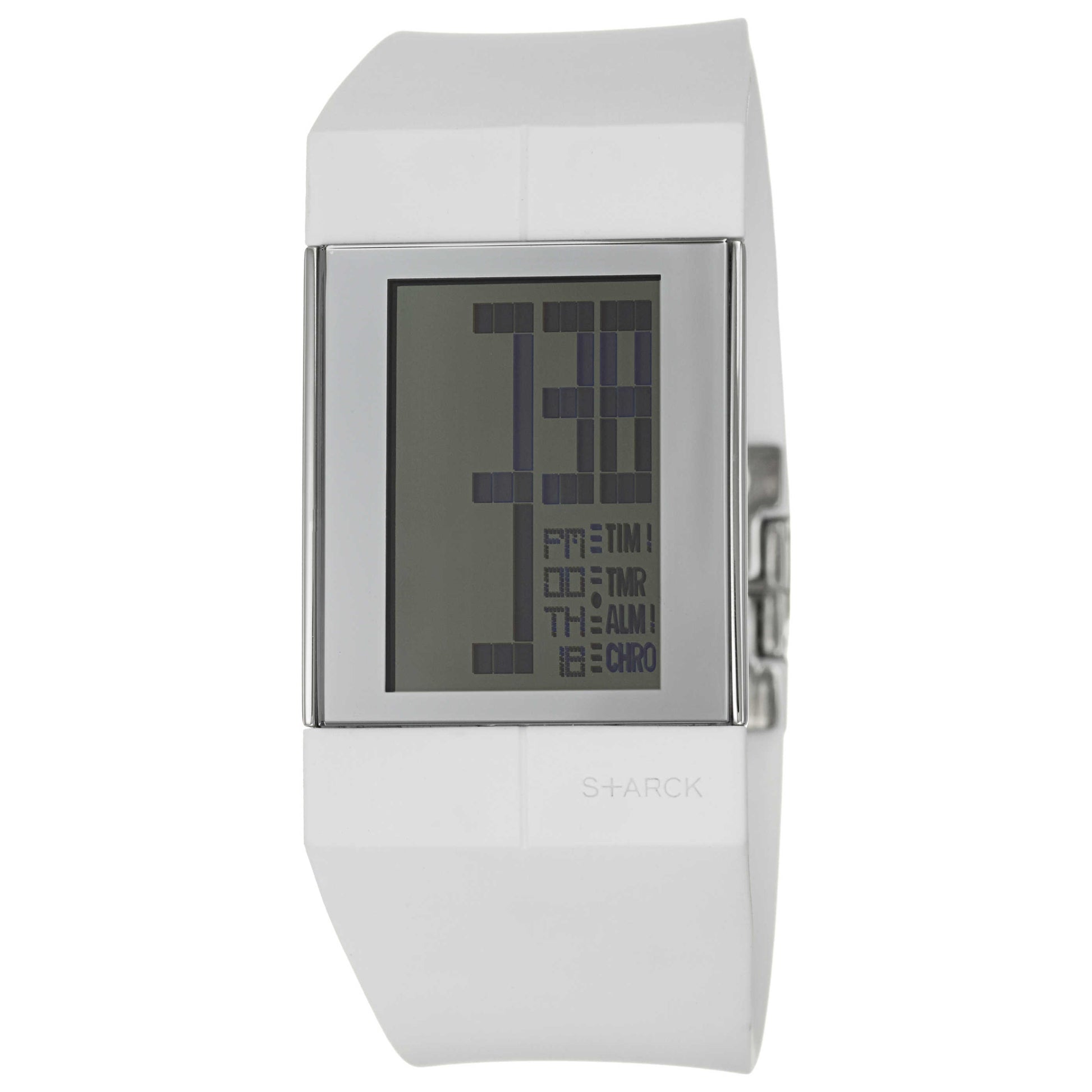 Front view of Philippe Starck Digital Men's Quartz Watch PH1111