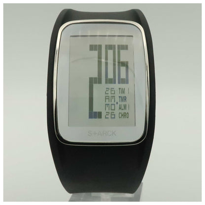 Front view of Philippe Starck Digital Men's Quartz Watch PH1120-PO
