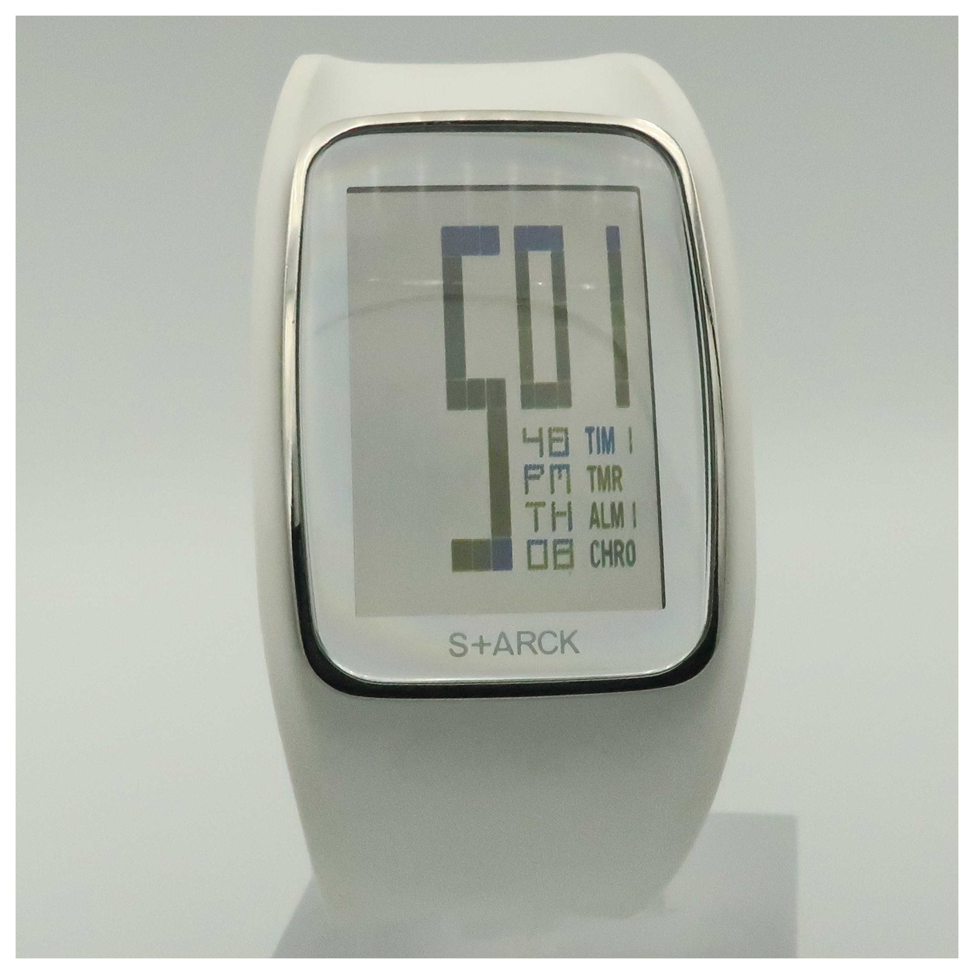 Front view of Philippe Starck Digital Women's Quartz Watch PH1121-PO2