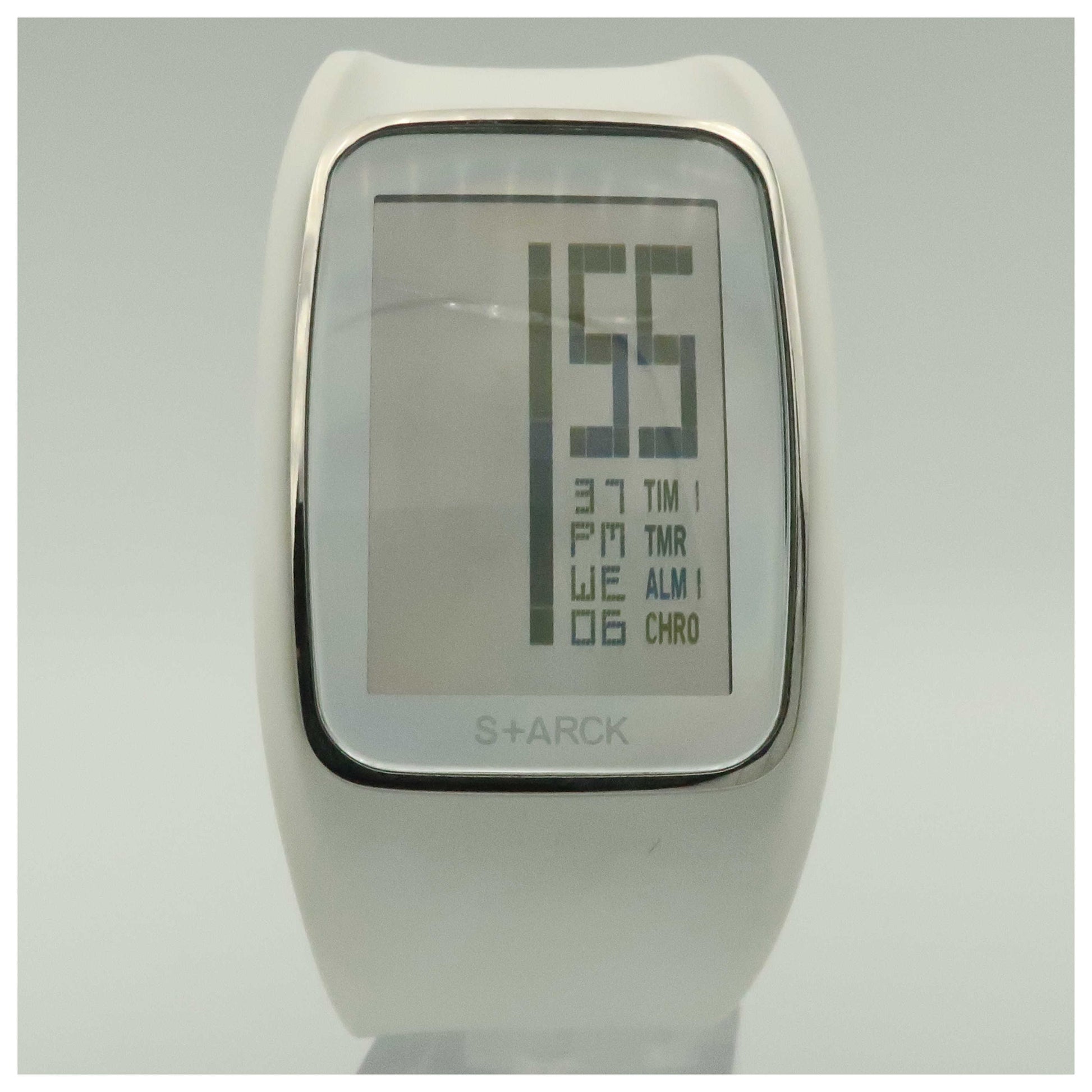Front view of Philippe Starck Digital Women's Quartz Watch PH1121-PO