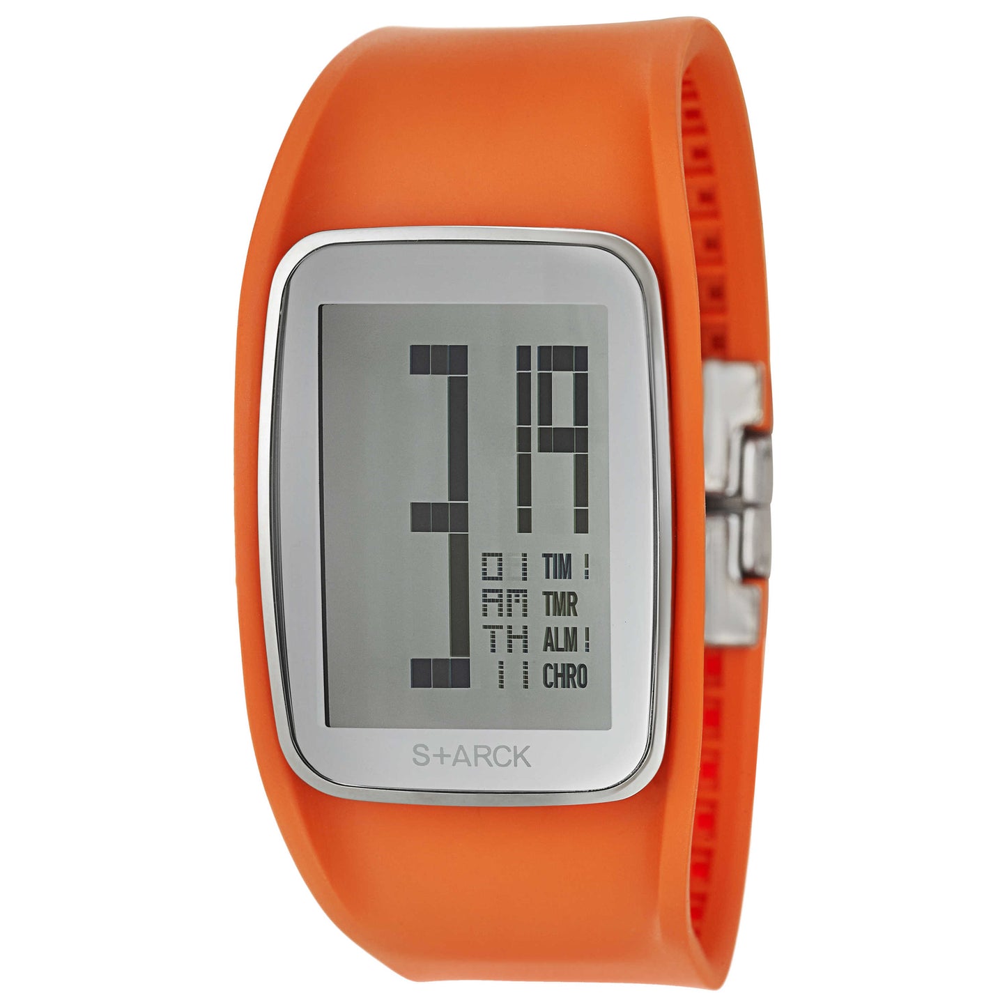 Front view of Philippe Starck Digital Men's Quartz Watch PH1123