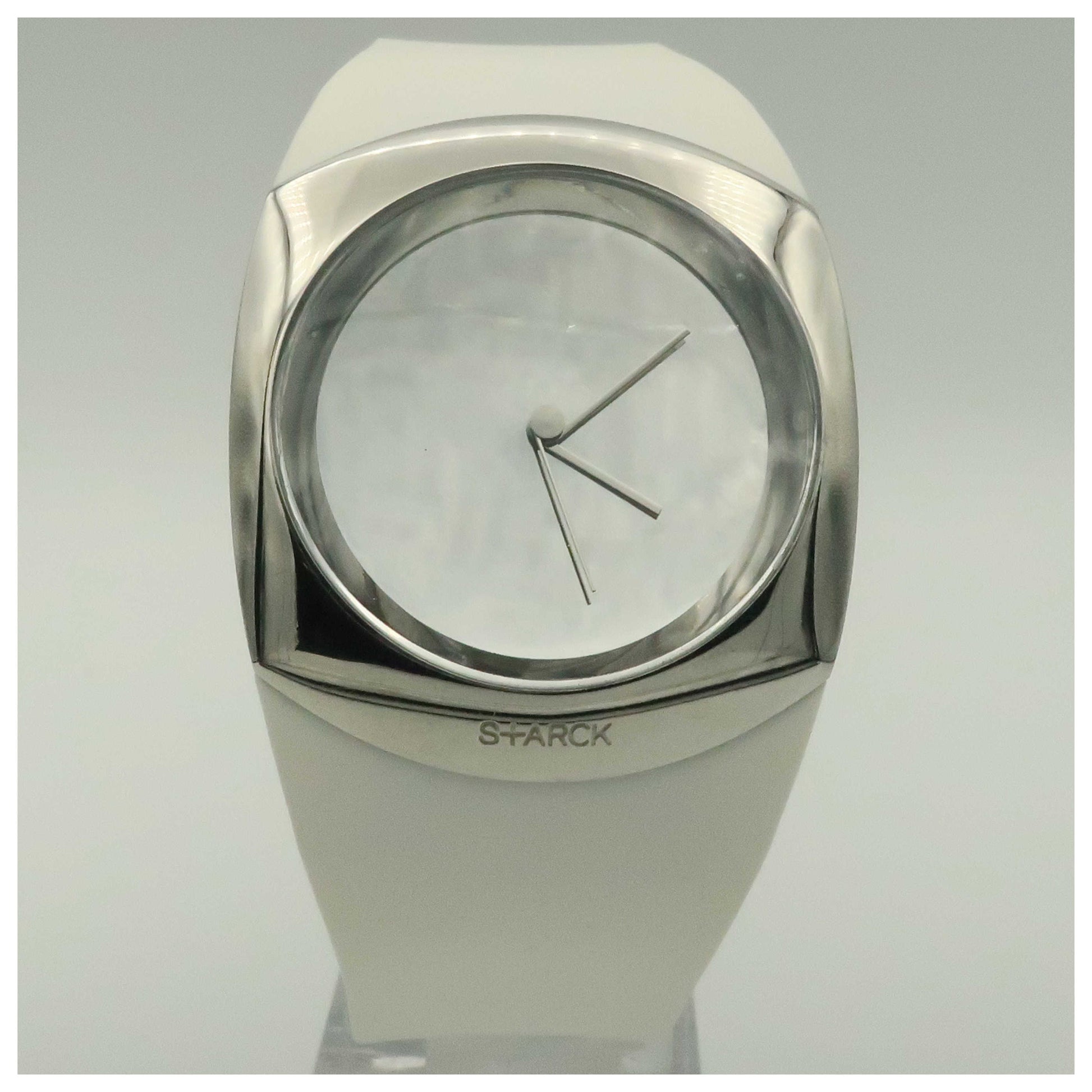 Front view of Philippe Starck Minimalist Women's Quartz Watch PH5042-PO