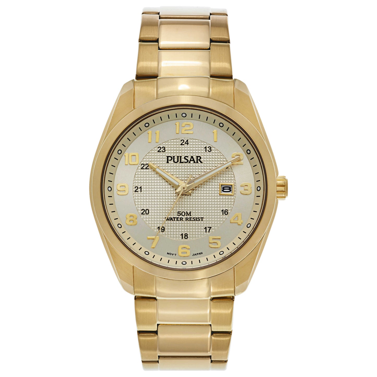 Front view of Pulsar Business Men's Japanese Quartz (Battery-Powered) Watch PH9072