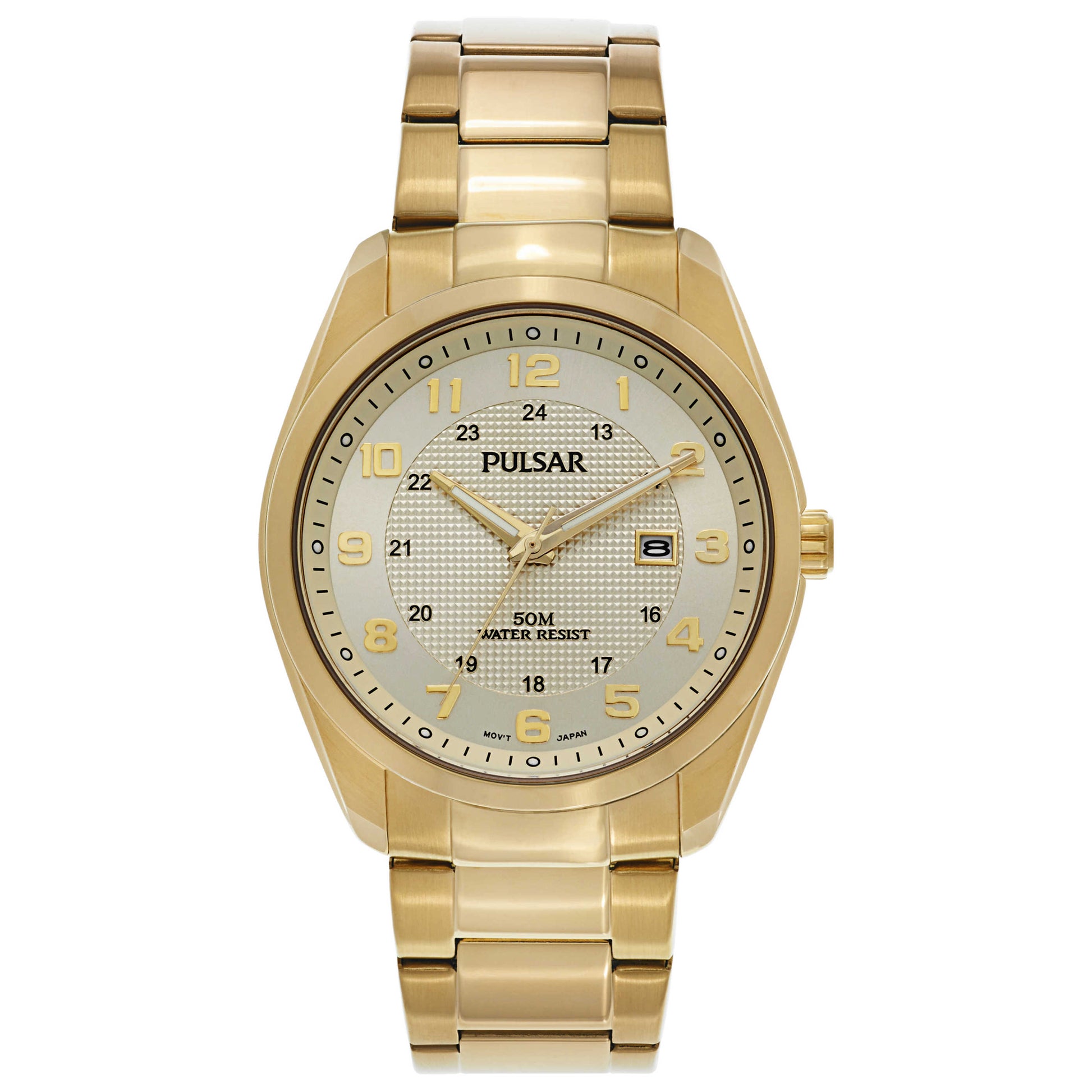 Front view of Pulsar Business Men's Japanese Quartz (Battery-Powered) Watch PH9072