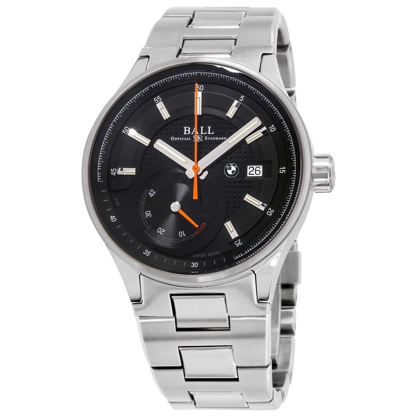 Front view of Ball BMW Men's Automatic Watch PM3010C-SCJ-BK