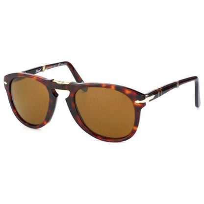 Front view of Persol Steve McQueen Unisex Sunglasses PO-714-24-57