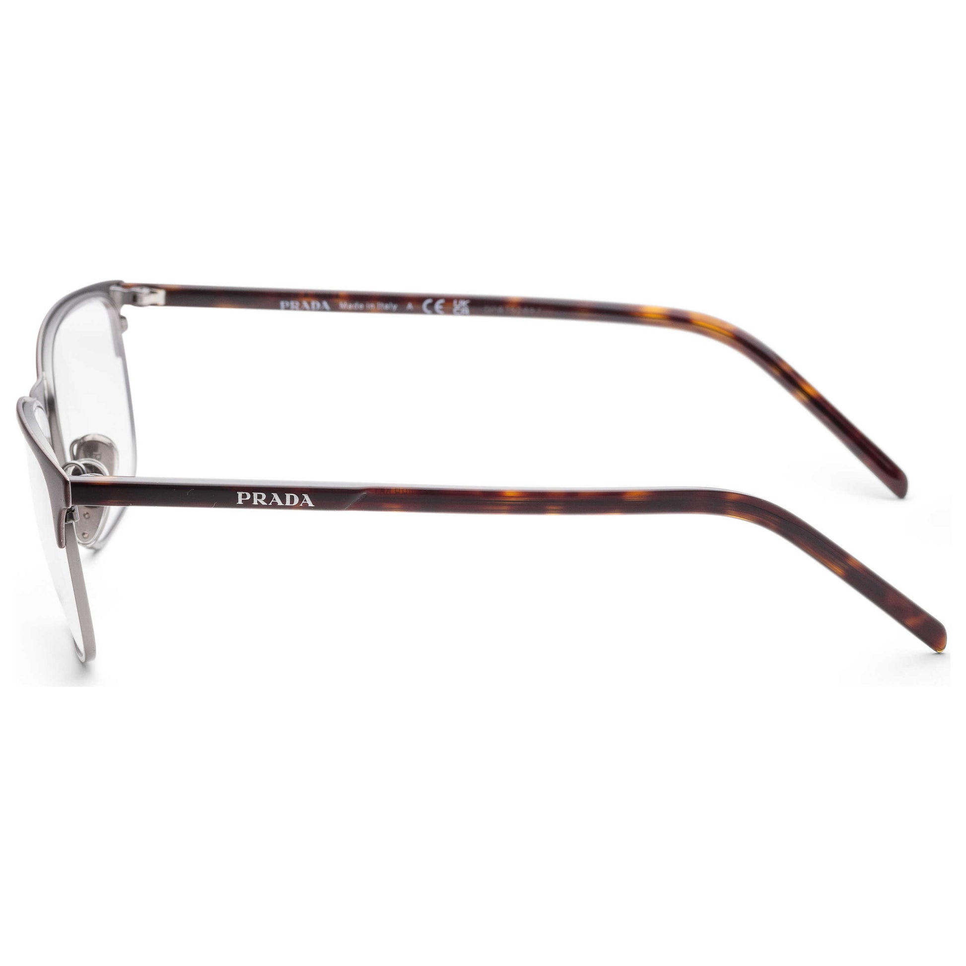 Left view of Prada Fashion Men's Opticals PR-66YV-02Q1O1-57