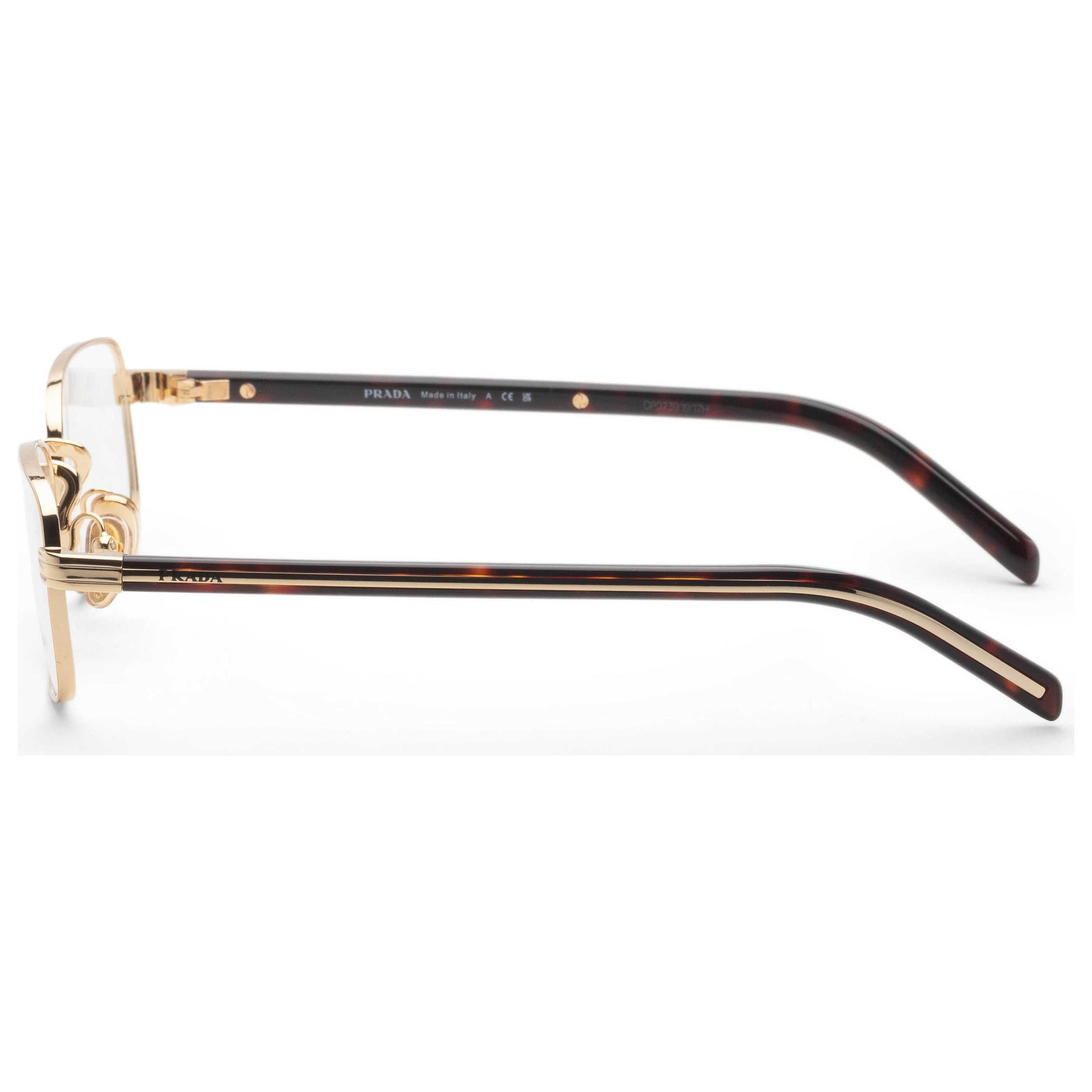 Left view of Prada Women's Opticals PR-B54V-5AK1O1-54