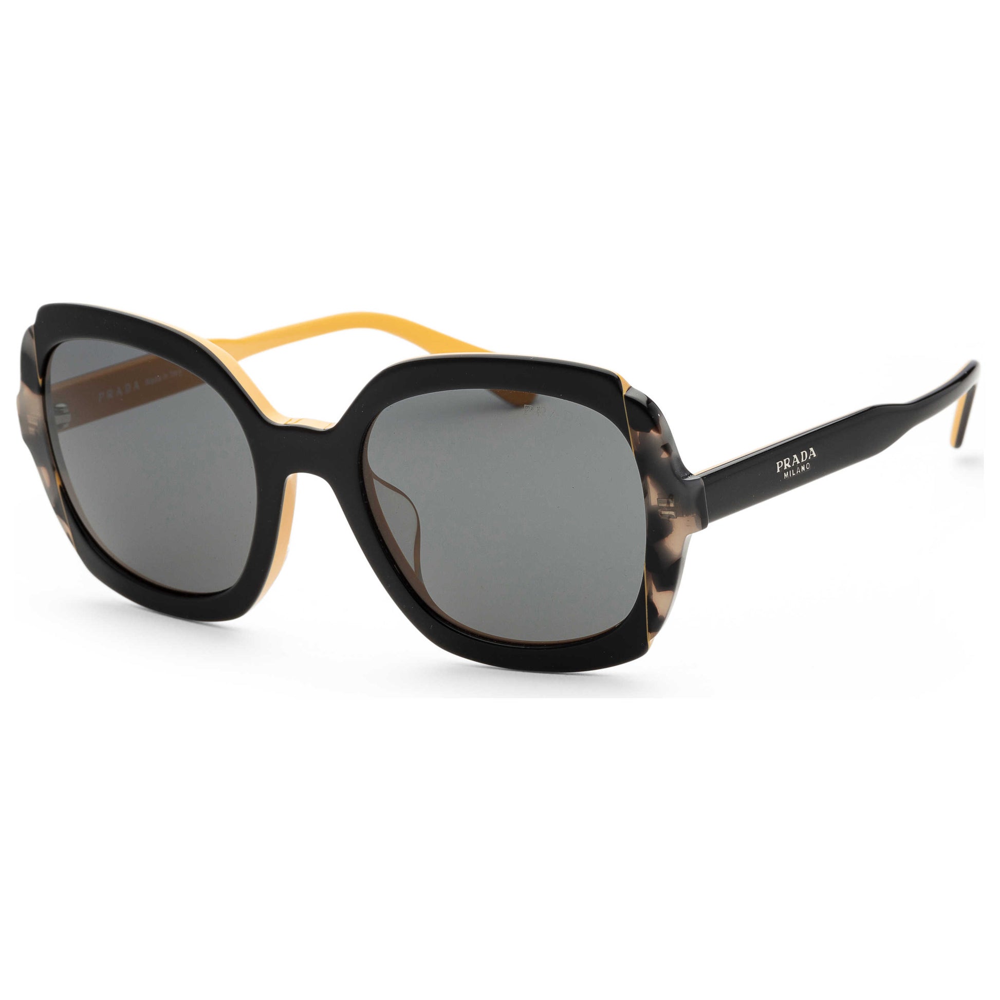 Front view of Prada Fashion Men's Sunglasses PR16USF-CCO1A1-54