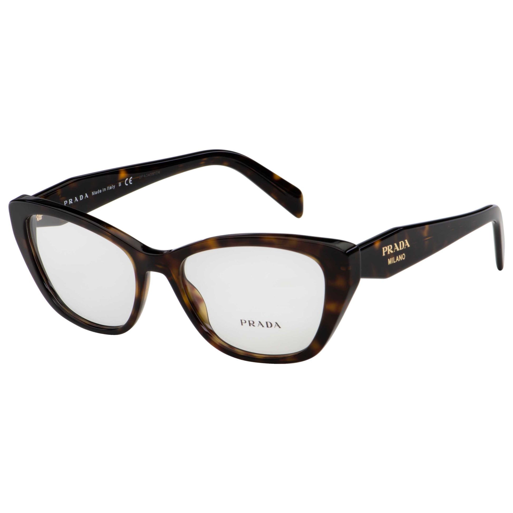 Front view of Prada Fashion Unisex Opticals PR19WV-2AU1O1-53