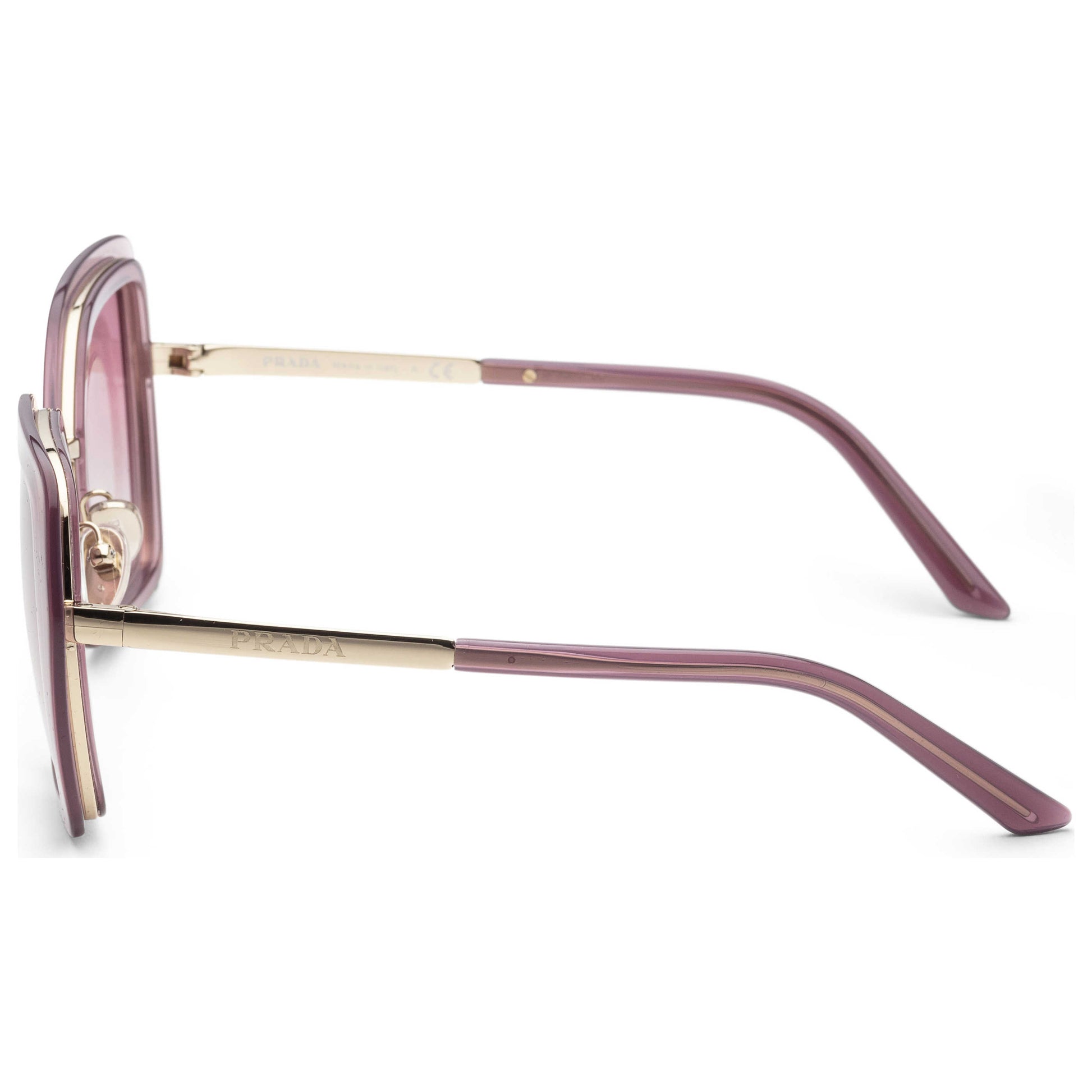Left view of Prada Fashion Women's Sunglasses PR53YS-05Y02O-53