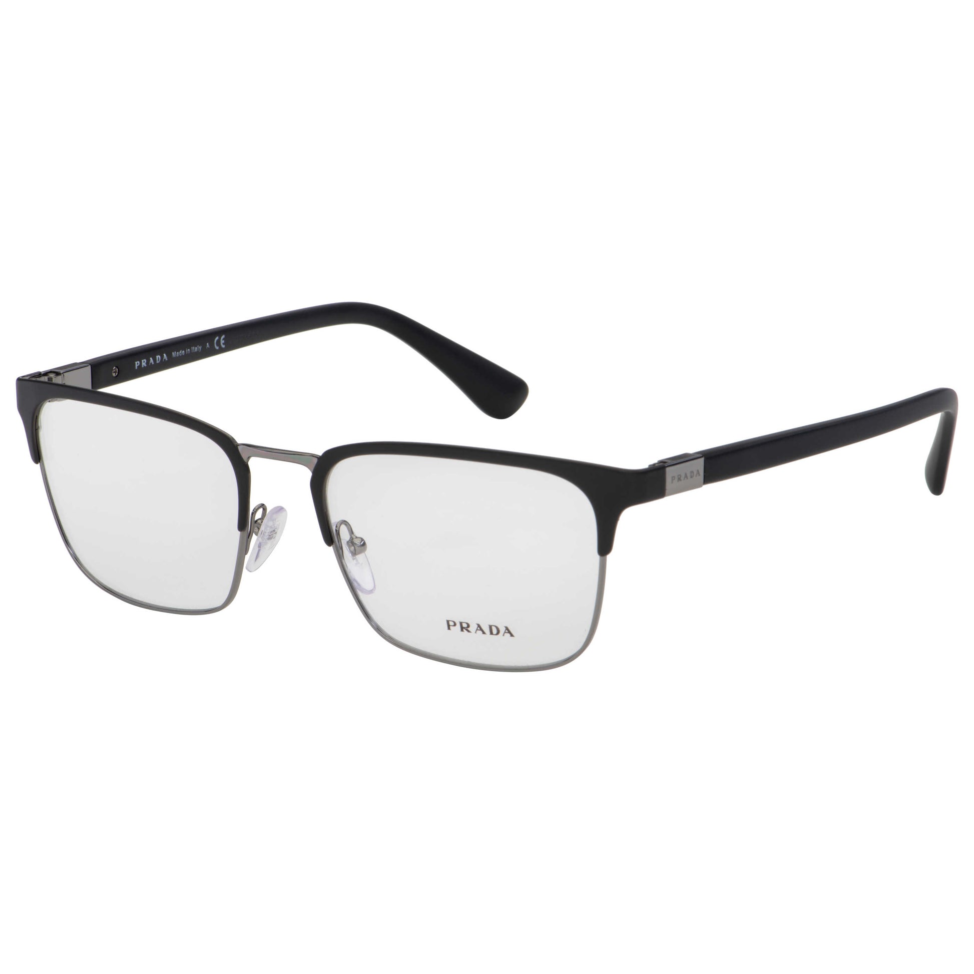 Front view of Prada Fashion Men's Opticals PR54TV-1BO1O1-57
