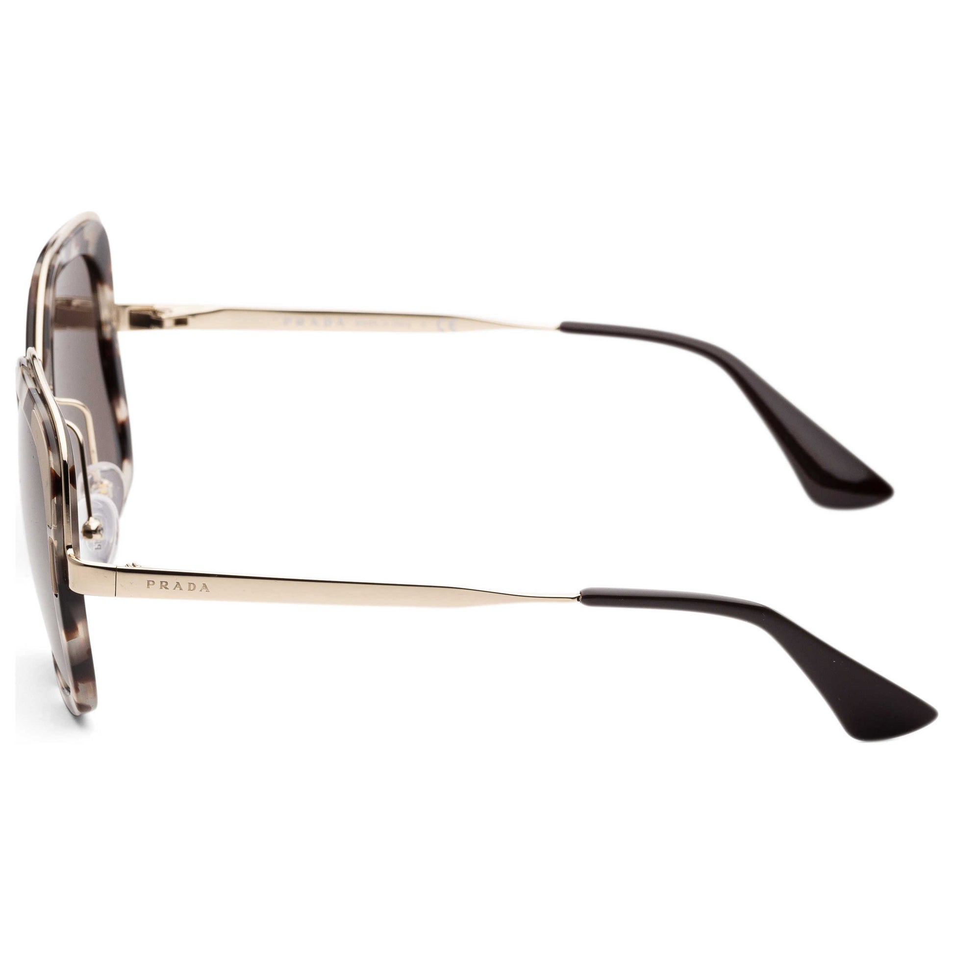 Left view of Prada Fashion Men's Sunglasses PR57US-UAO5S254