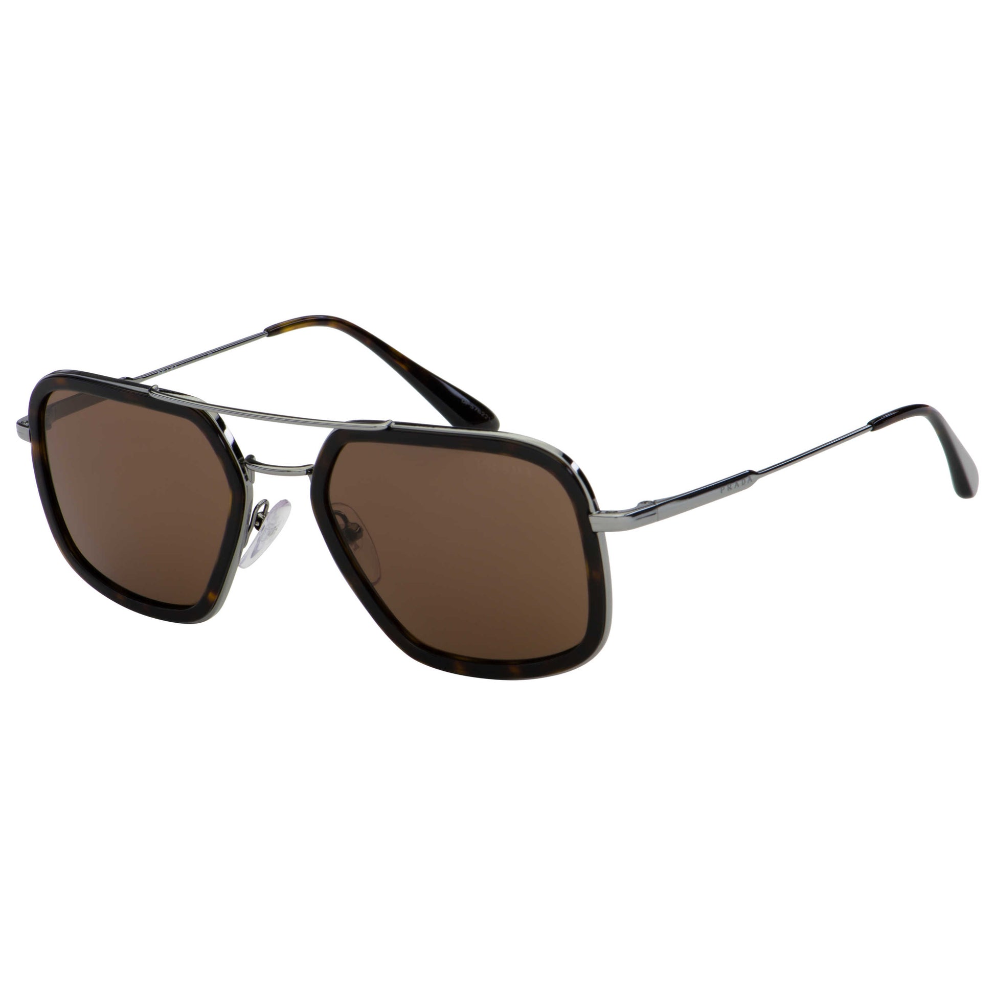 Front view of Prada Fashion Men's Sunglasses PR57XS-01A8C1-54