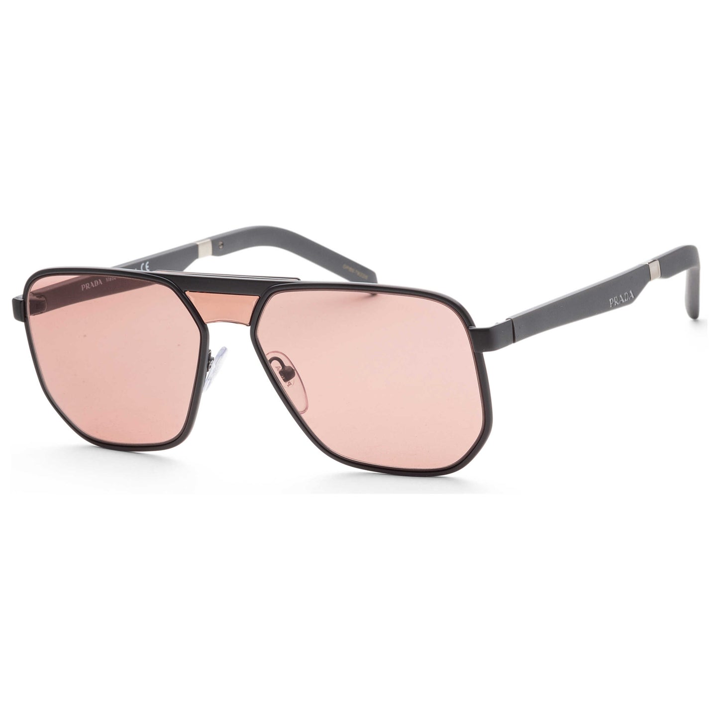 Front view of Prada Fashion Men's Sunglasses PR60WS-NAR08M-58