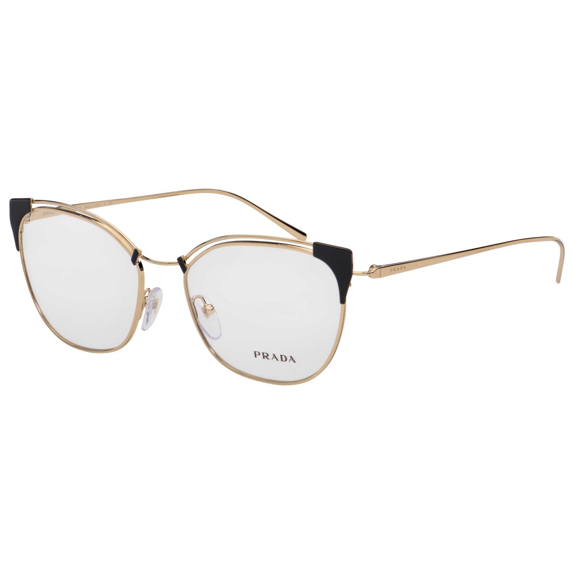 Front view of Prada Fashion Women's Opticals PR62UV-YEE1O1-53