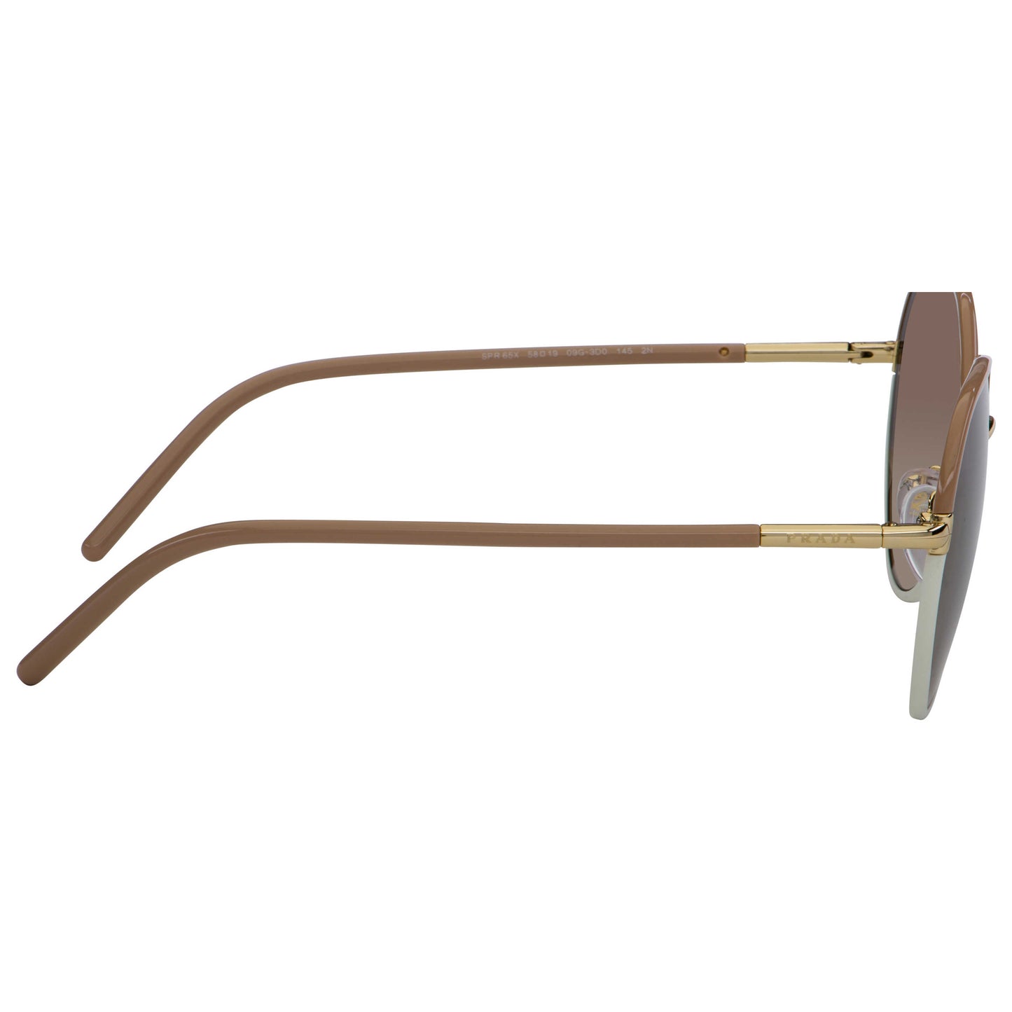 Right view of Prada Fashion Women's Sunglasses PR65XS-09G3D0-58