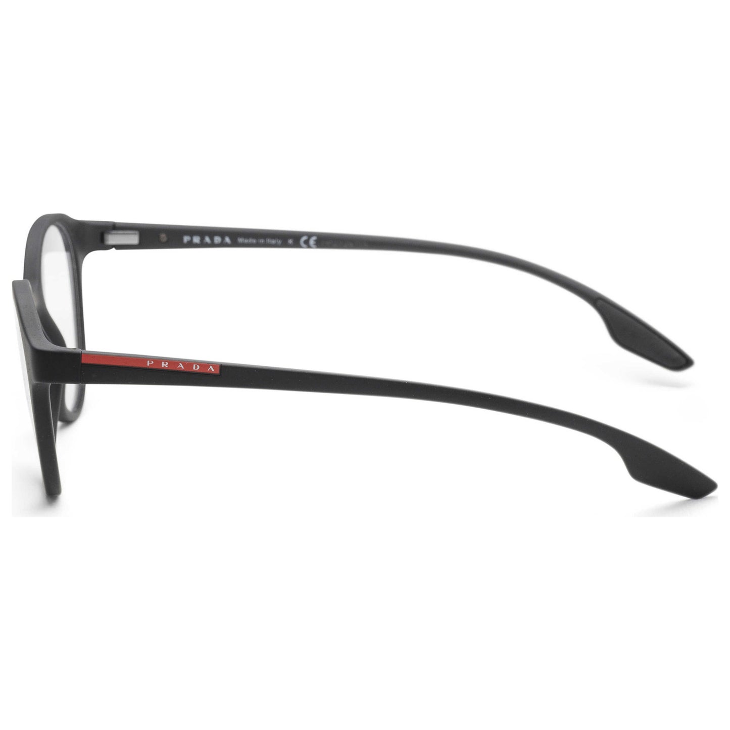 Left view of Prada Linea Rossa Men's Opticals PS-01MV-DG01O1