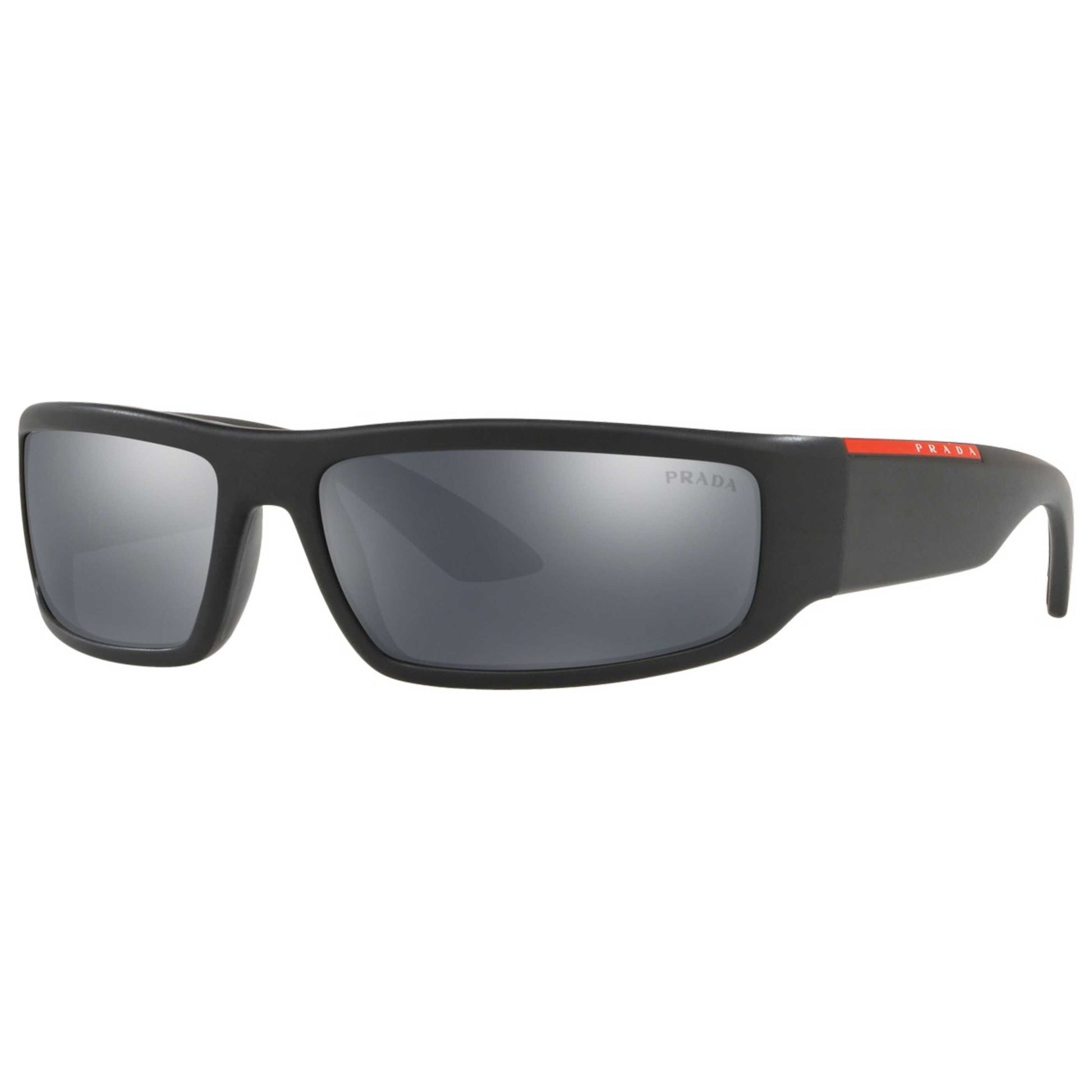 Front view of Prada Linea Rossa Men's Sunglasses PS-02US-1BO5L0