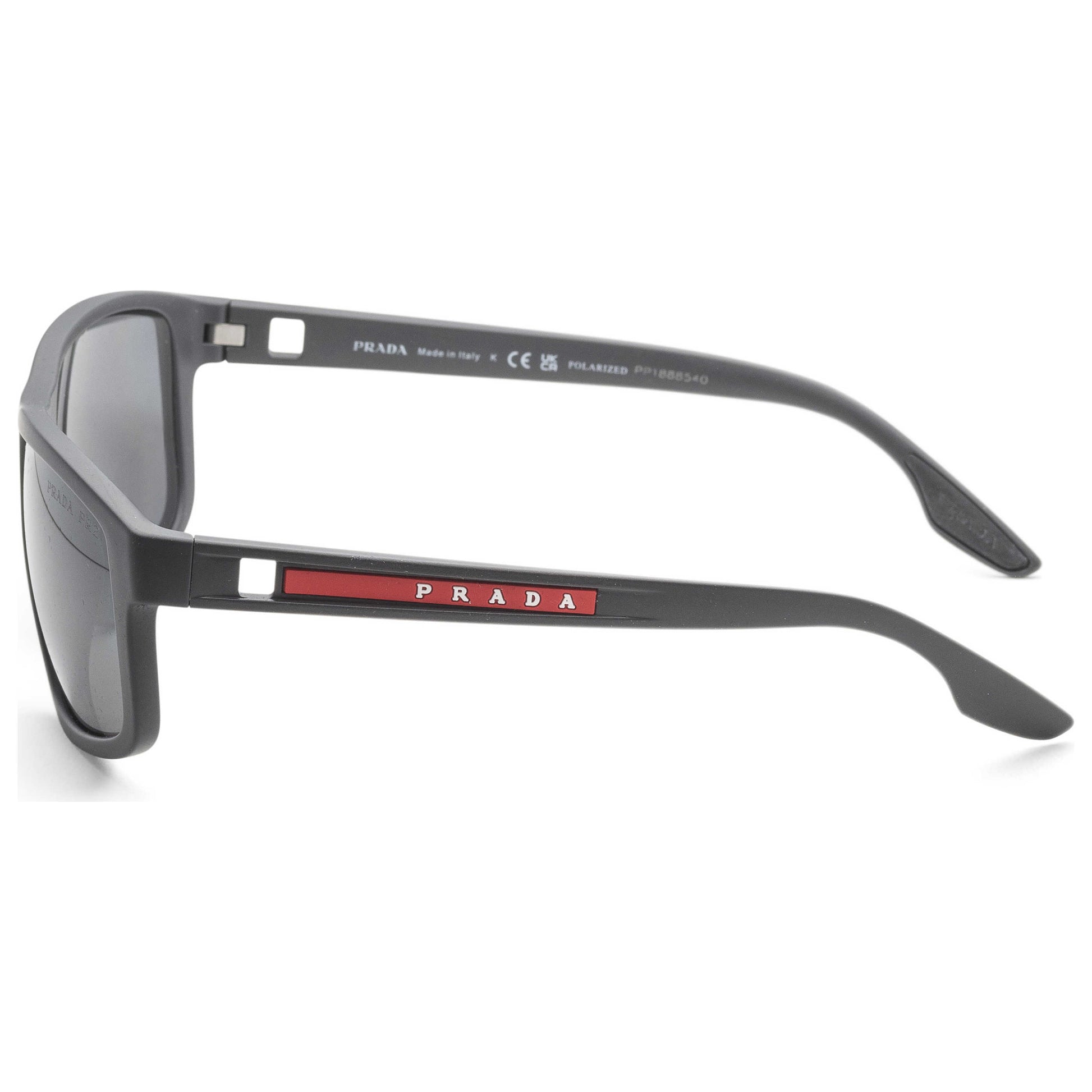 Left view of Prada Linea Rossa Men's Sunglasses PS-02XS-UFK07H