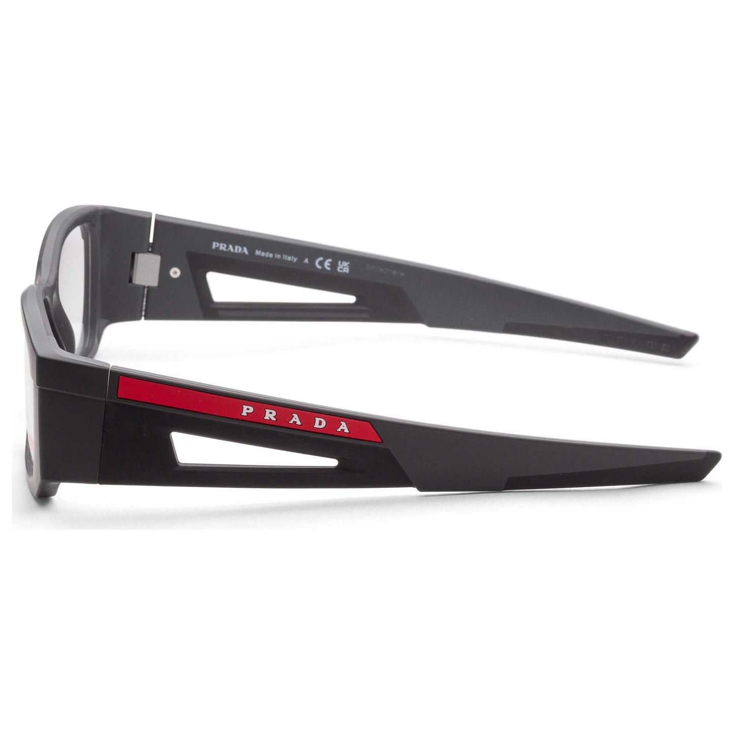 Left view of Prada Linea Rossa Men's Opticals PS-03PV-11C1O1