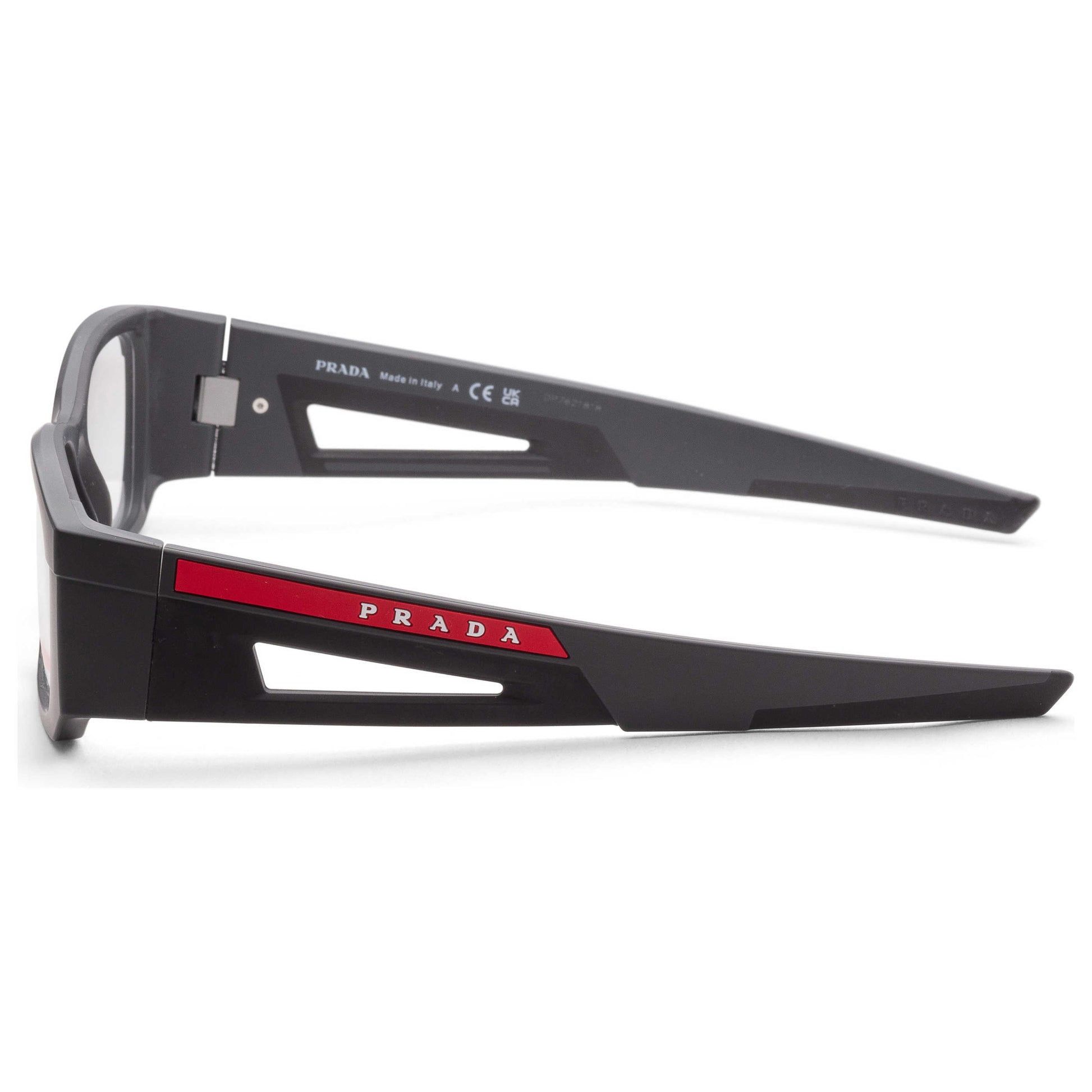 Left view of Prada Linea Rossa Men's Opticals PS-03PV-11C1O1