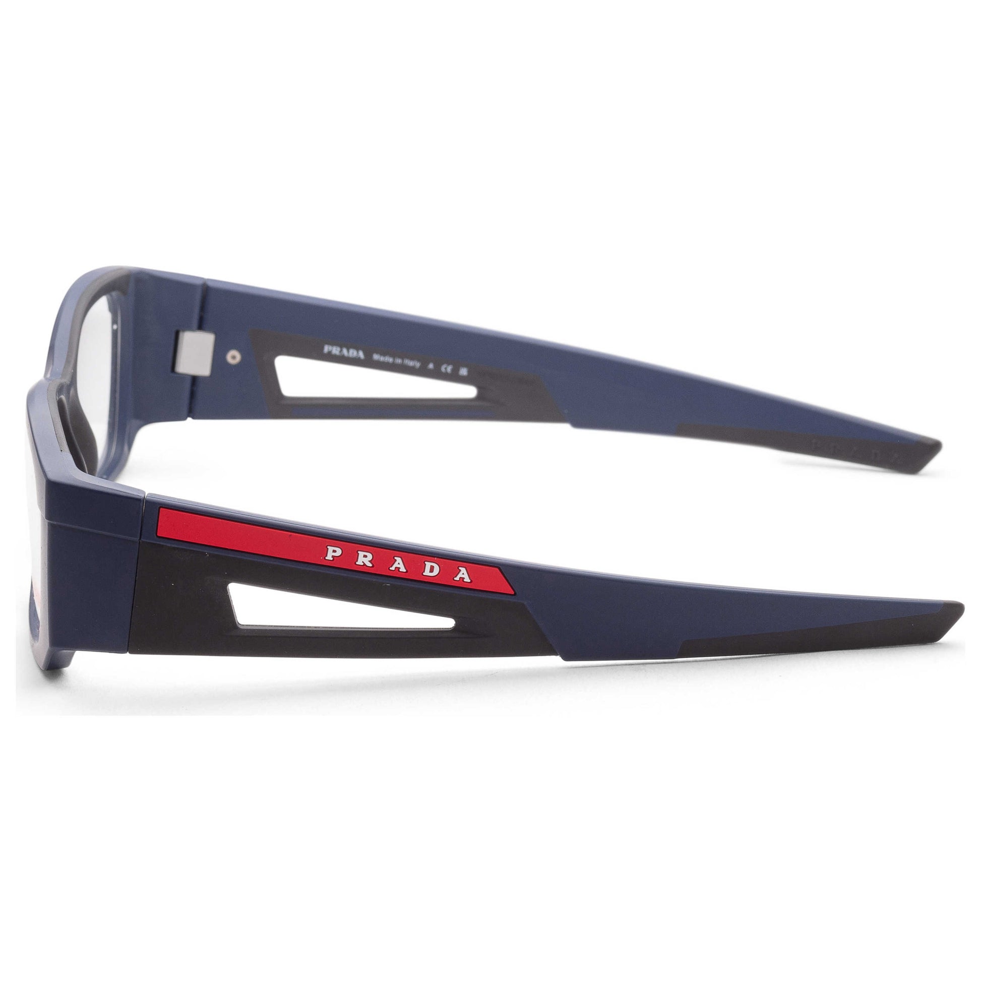 Left view of Prada Linea Rossa Men's Opticals PS-03PV-MAG1O1