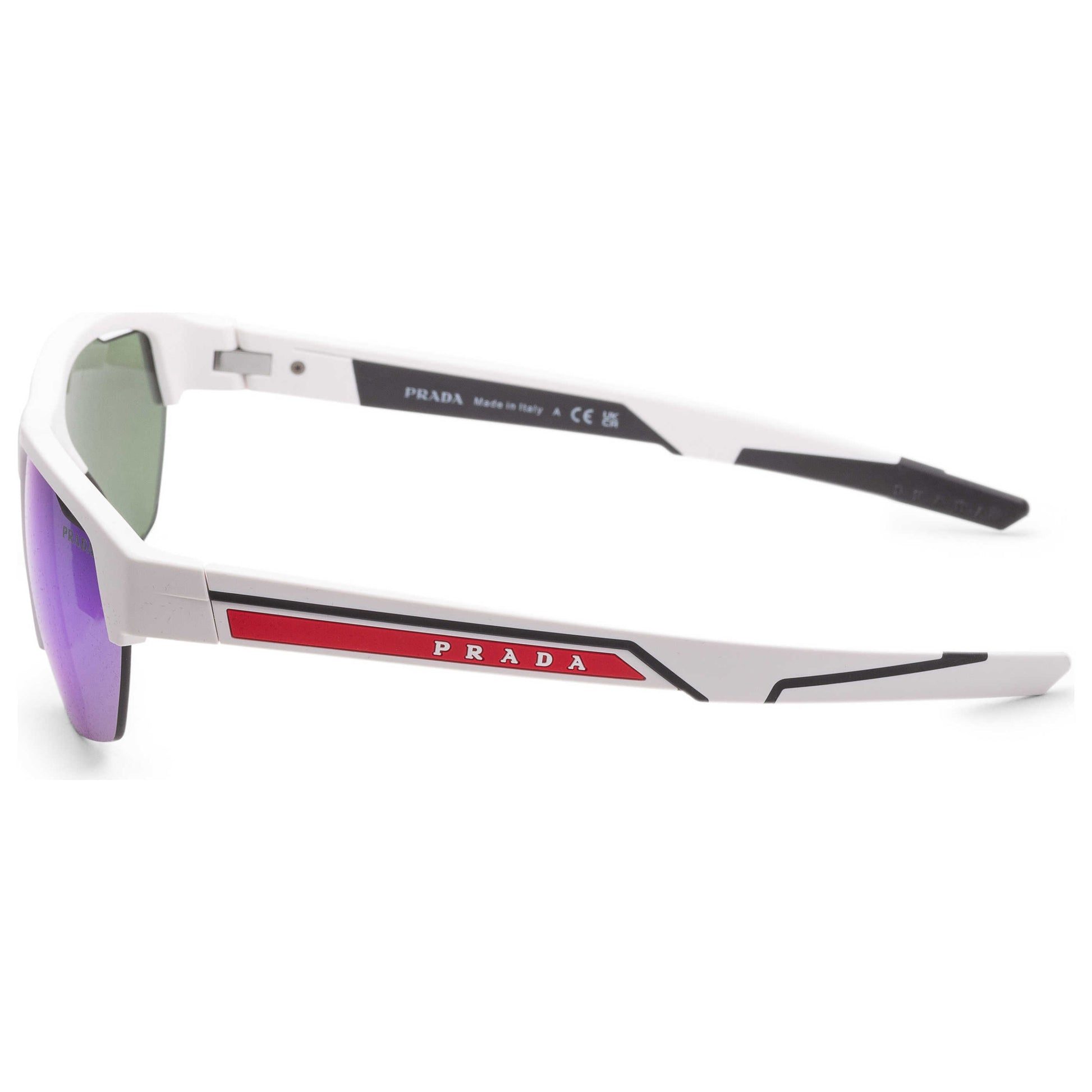 Left view of Prada Linea Rossa Men's Sunglasses PS-03YS-AAI08R