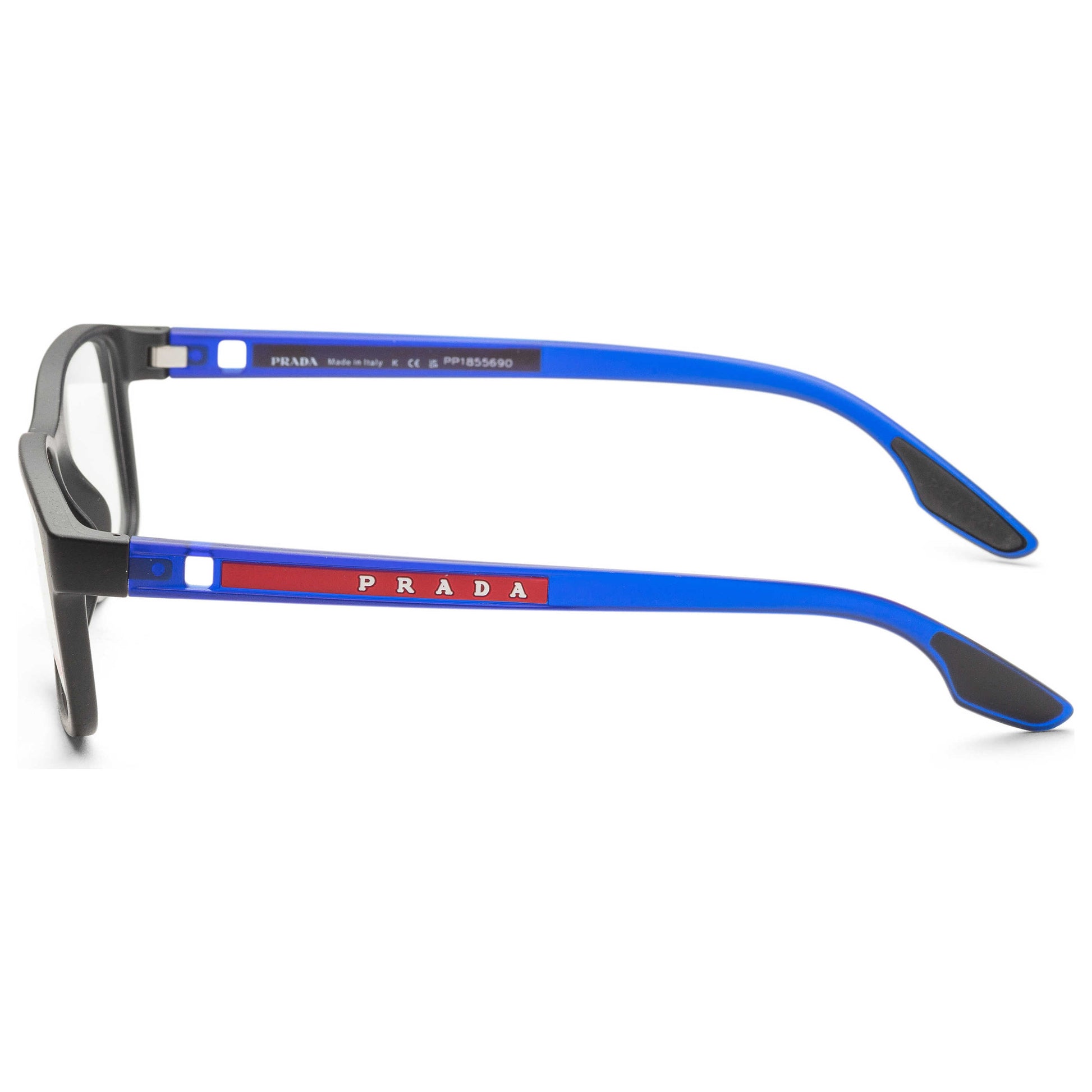Left view of Prada Linea Rossa Men's Opticals PS-09OV-15C1O1