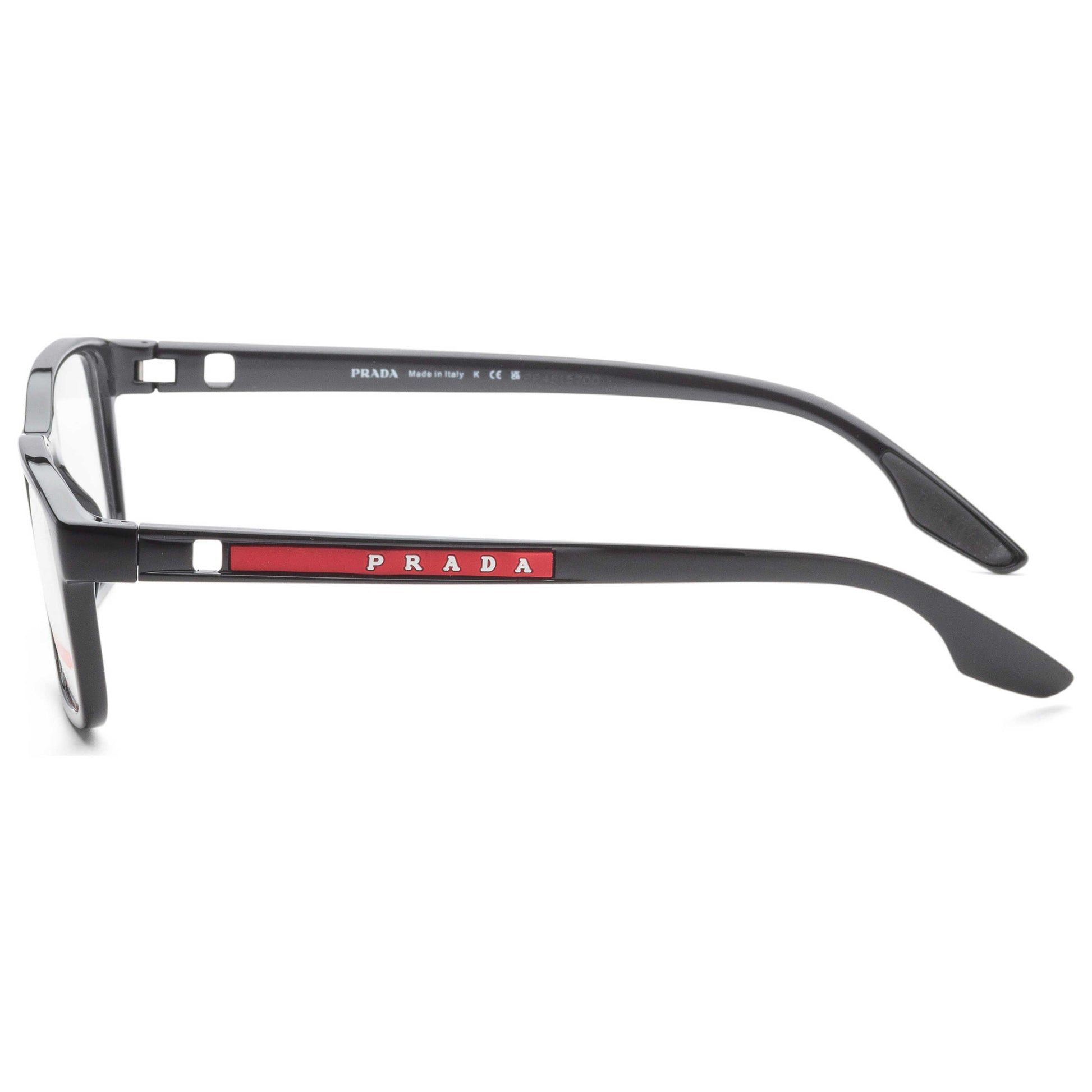 Left view of Prada Linea Rossa Men's Opticals PS-09OV-1AB1O1-53