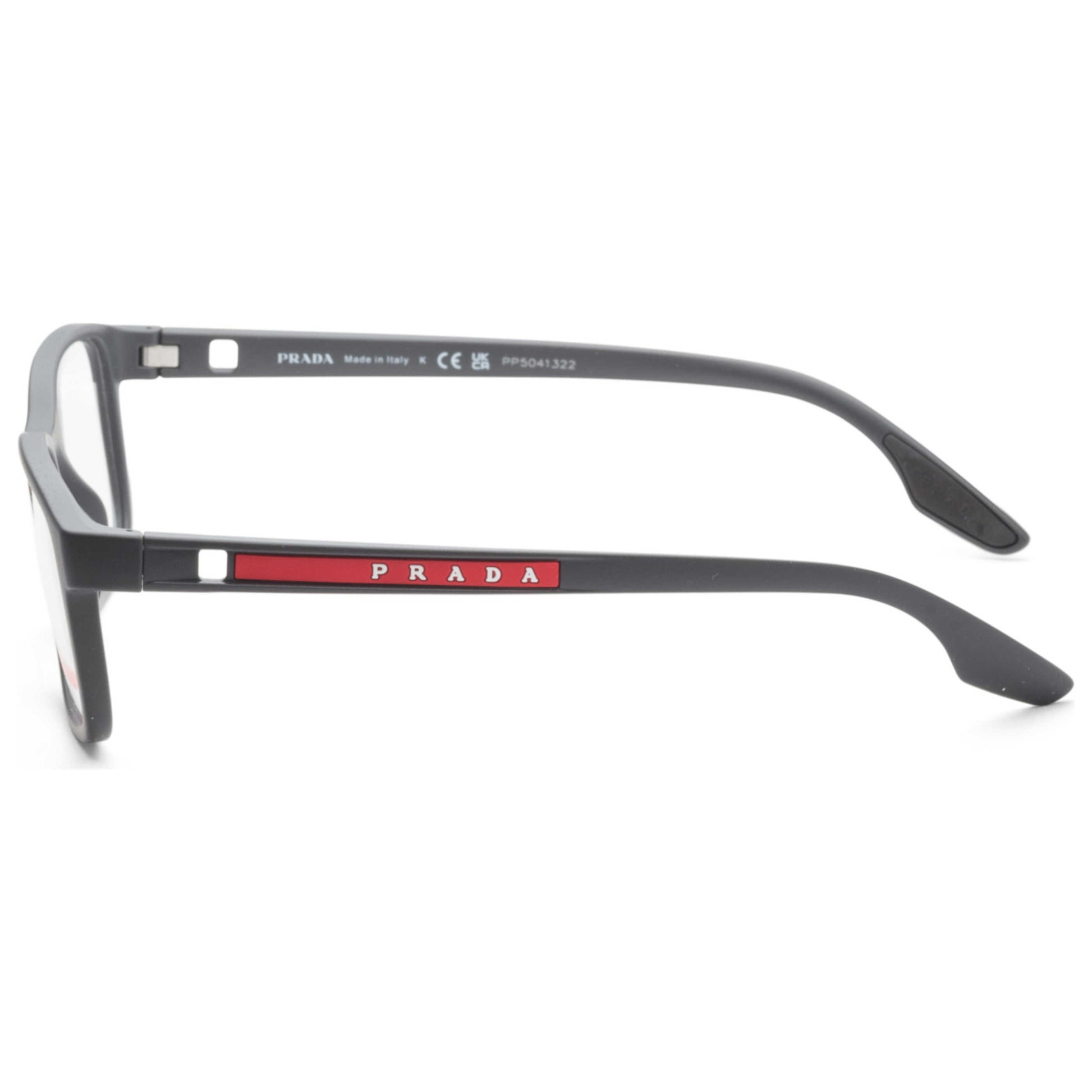Left view of Prada Linea Rossa Men's Opticals PS-09OV-UFK1O1-55