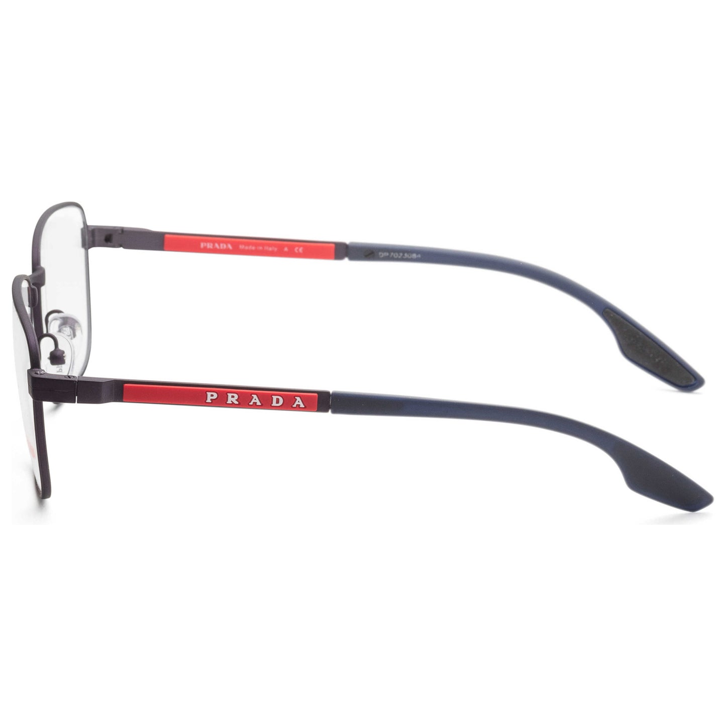 Left view of Prada Linea Rossa Men's Opticals PS-50OV-UR71O1