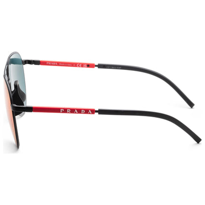 Left view of Prada Linea Rossa Men's Sunglasses PS-51XS-1BO01M