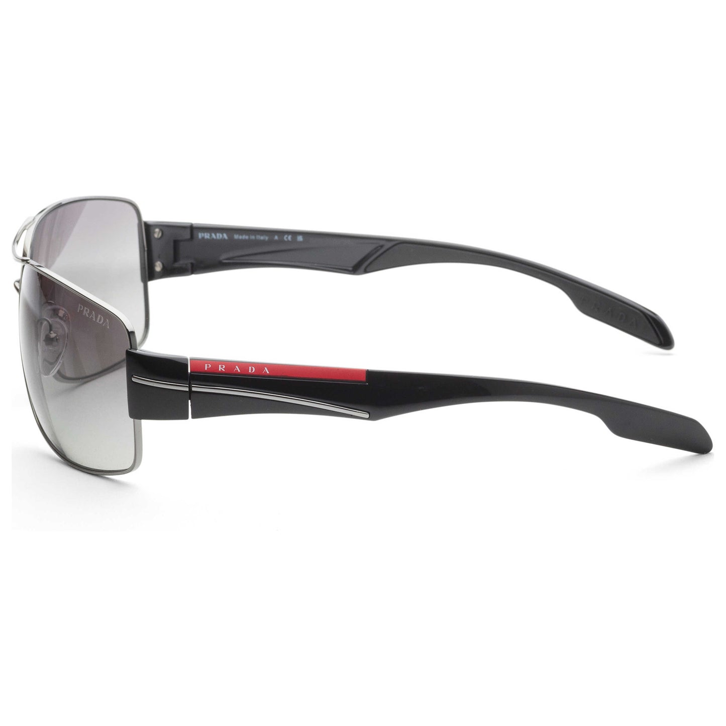 Left view of Prada Linea Rossa Men's Sunglasses PS-53NS-5AV3M1